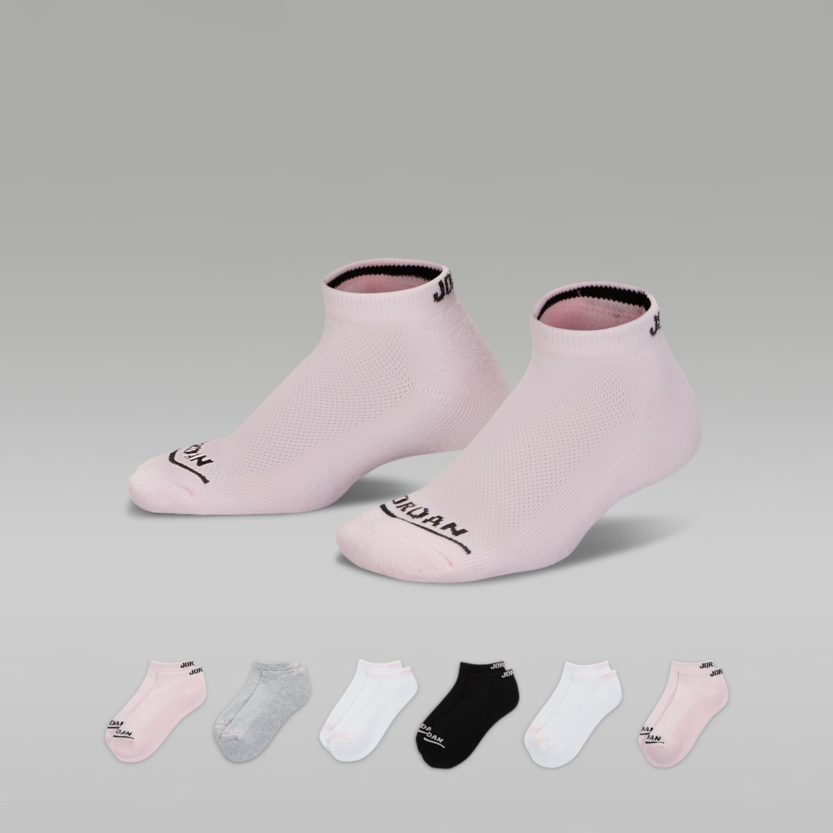 Jordan Jordan Calcetines invisibles Legend para niños talla grande (6 pares)