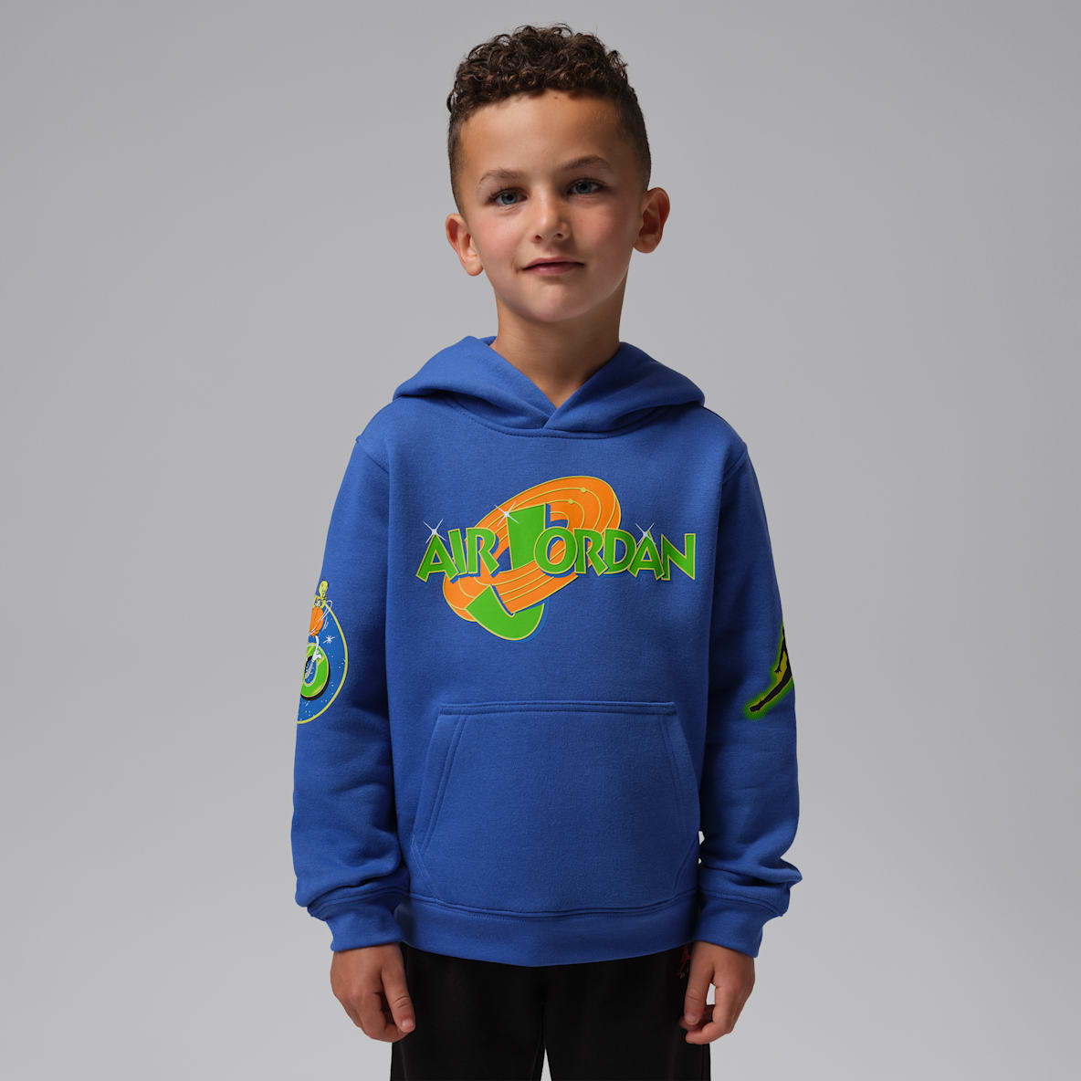 Jordan Sudadera con gorro sin cierre Space Jam 30 para niños talla pequeña