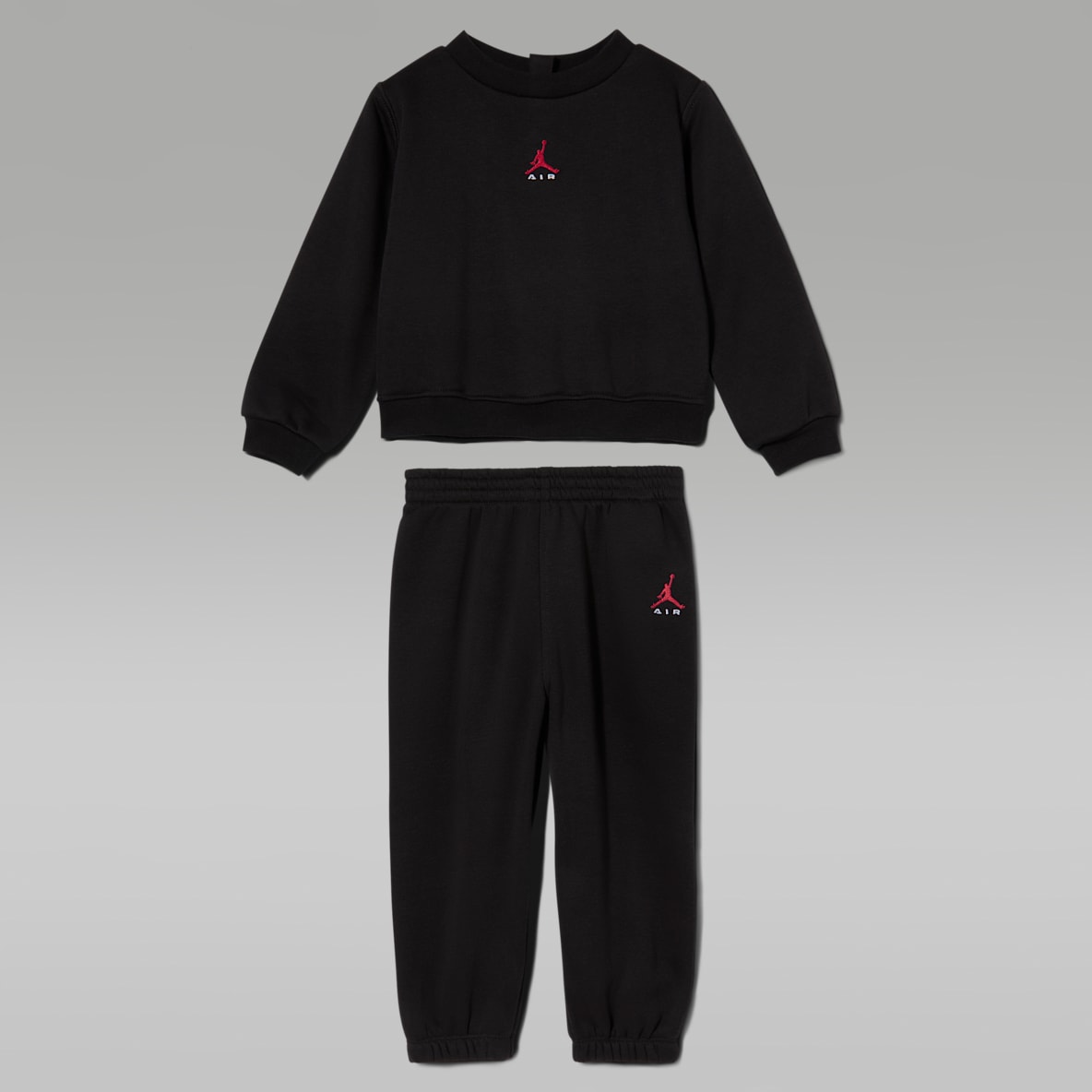 Jordan Brooklyn Fleece Conjunto de 2 peças com camisola de gola redonda para bebé (12-24 meses)