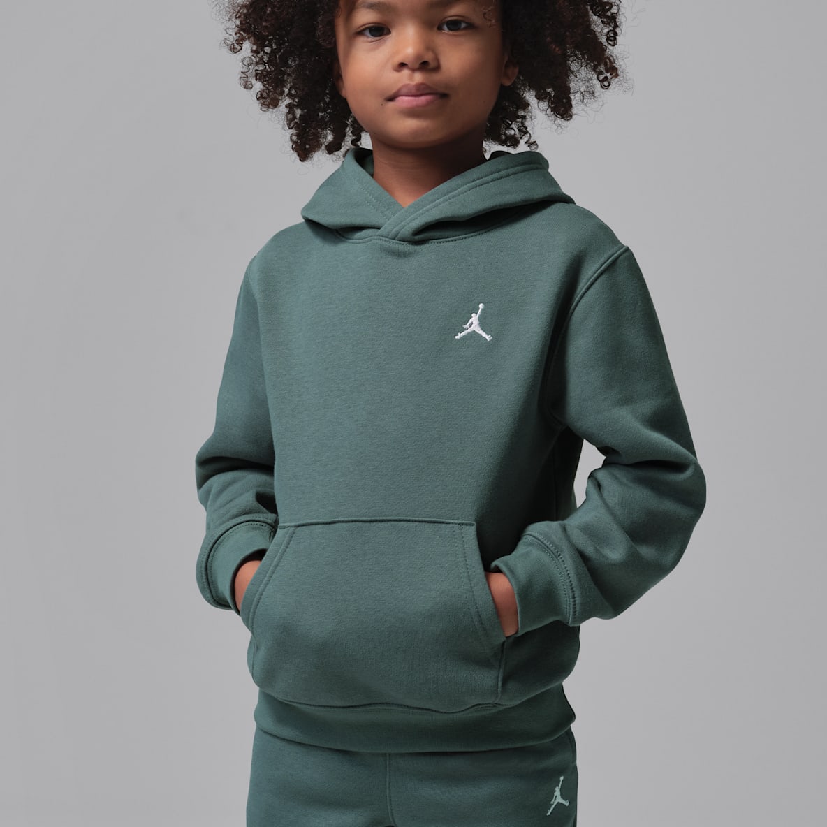 Jordan Brooklyn Fleece Sudadera con gorro sin cierre para niños talla pequeña