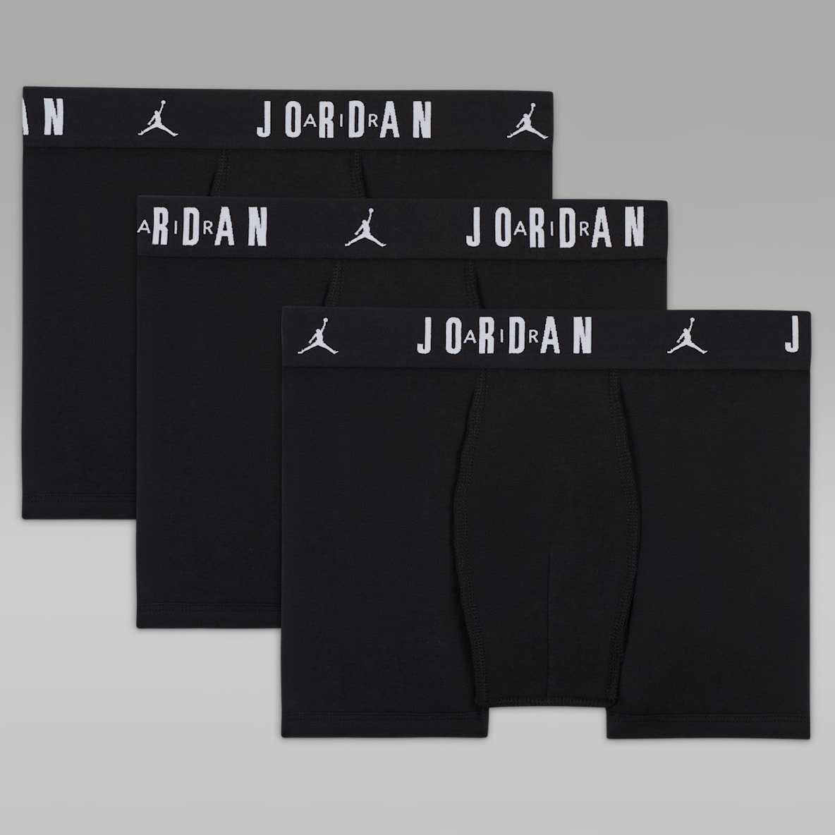 Jordan Big Kids' Cotton Core Boxer Briefs (3-Pack)