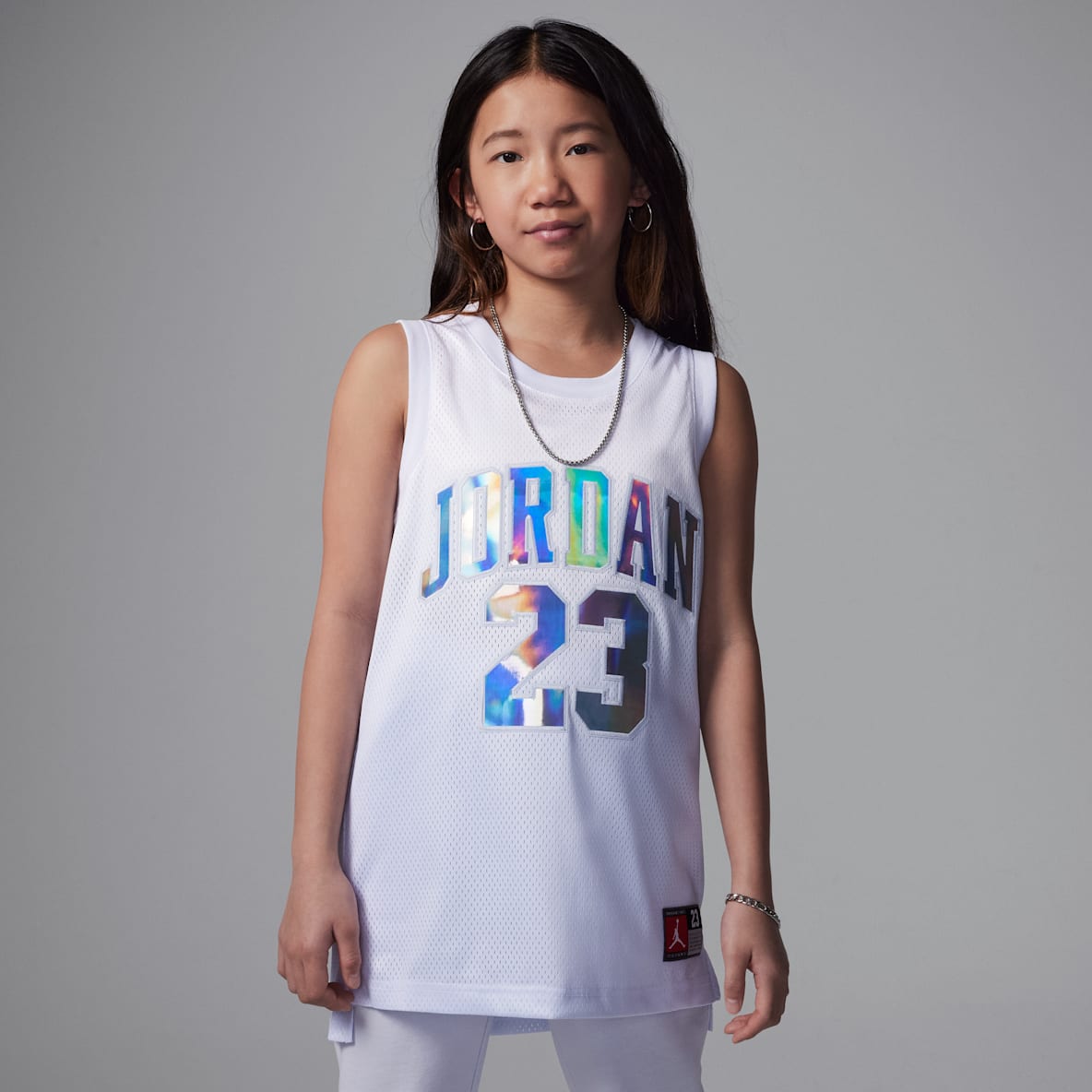 Jordan Jordan Big Kids' 23 Printed Metallic Jersey