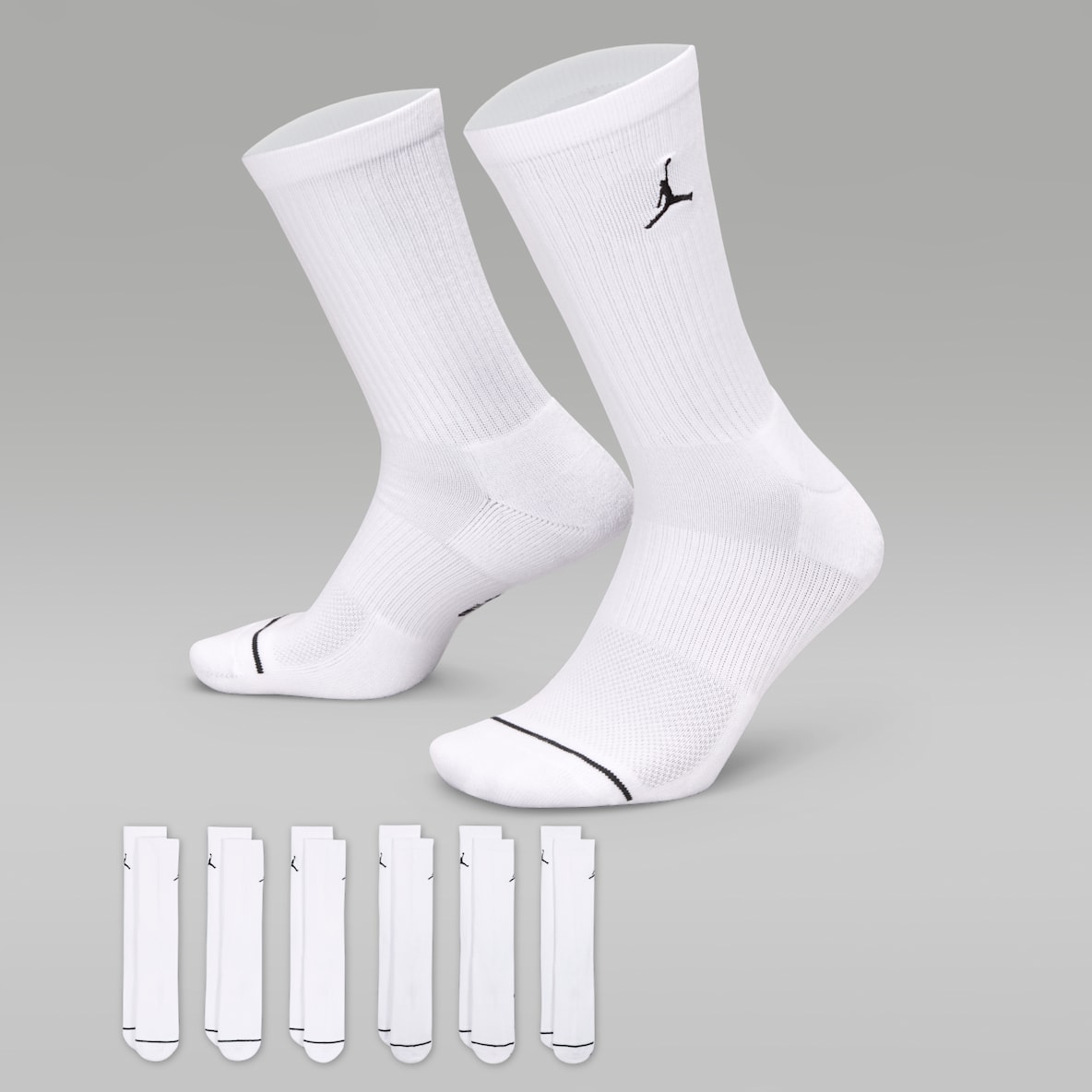 Jordan Everyday Jordan Everyday Cushioned Crew Socks (6 Pairs)