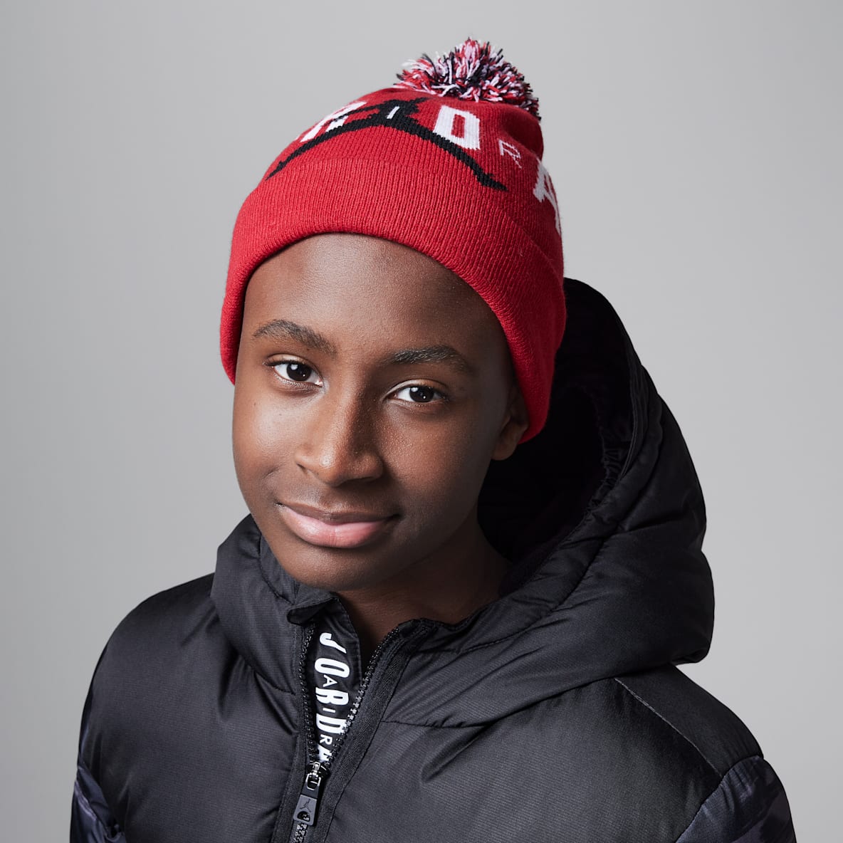 Jordan Pom Beanie Set Big Kids 2-Piece Set