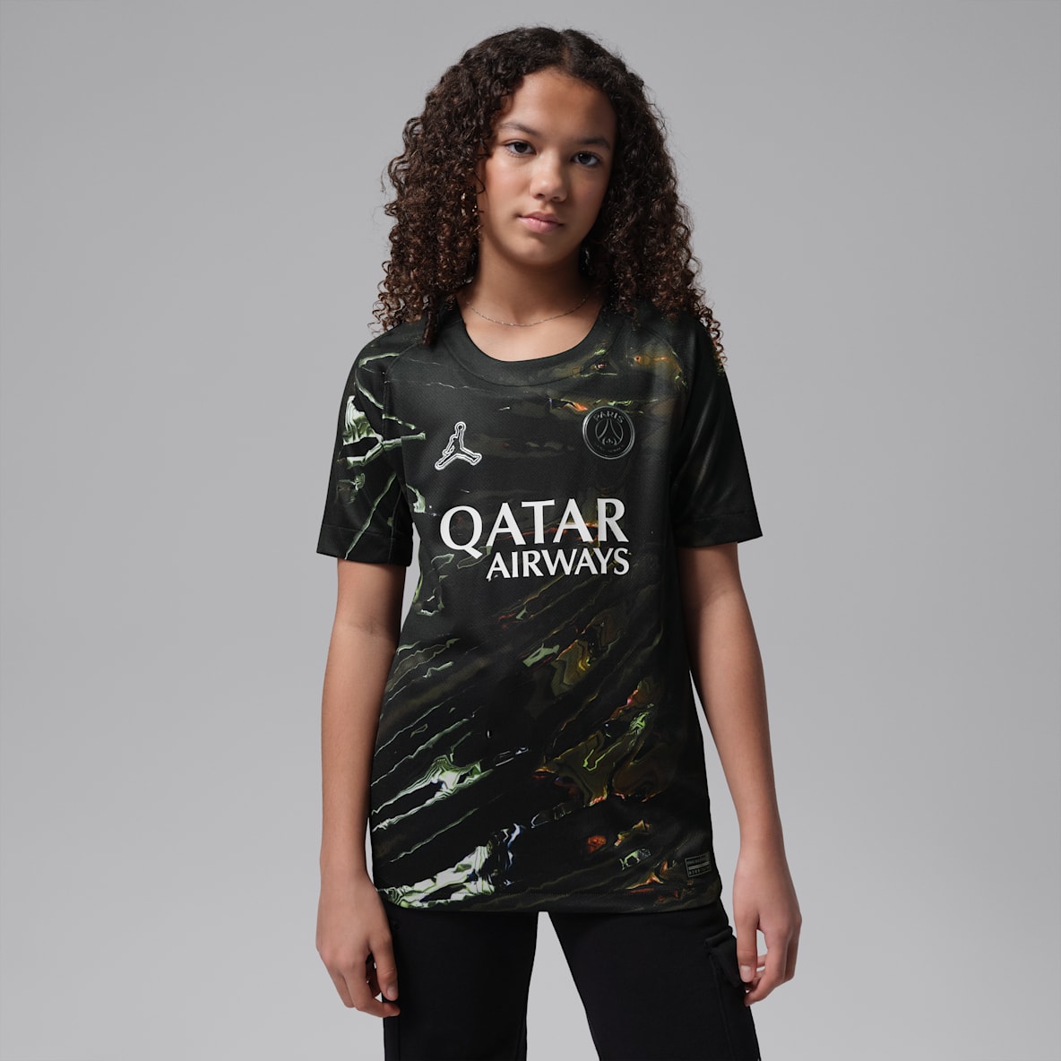 Paris Saint-Germain 2026 Stadium Night Edition Older Kids' Jordan Dri-FIT Football Replica Shirt