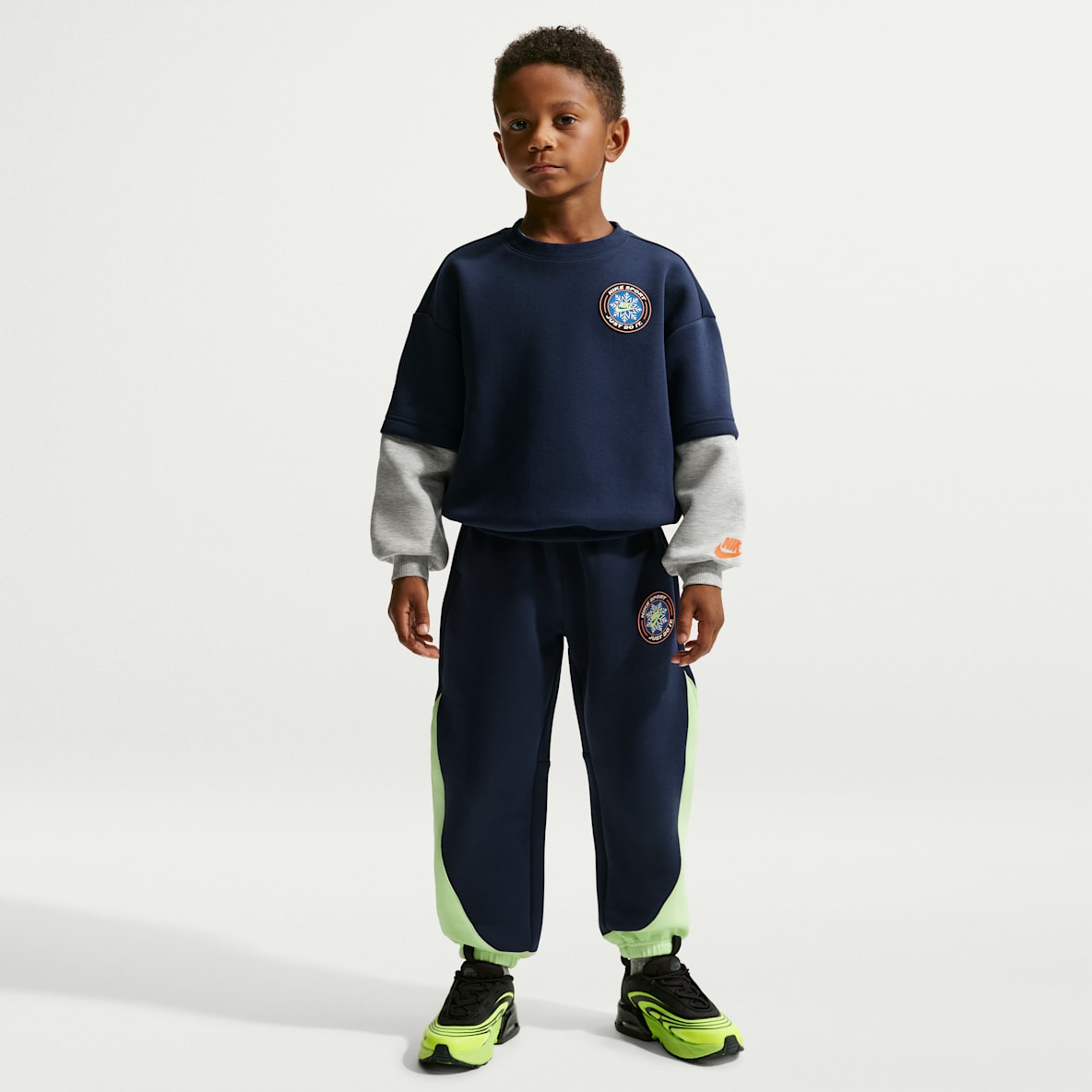 Jordan Toddler Holiday Printed Half-Zip and Pants Set