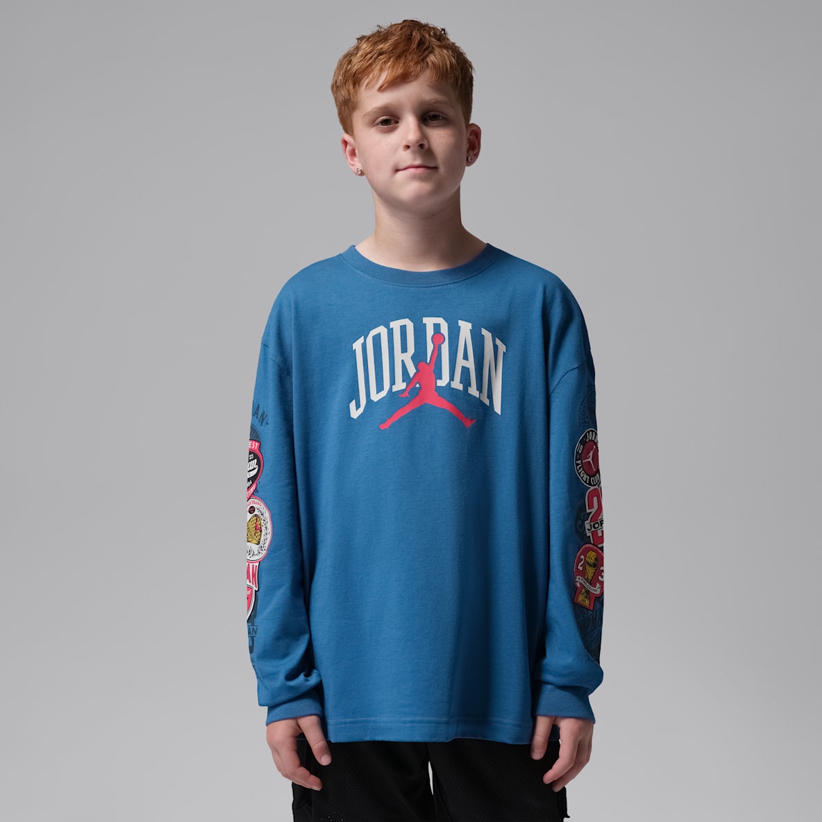 Jordan Playera de manga larga Interstate 23 Highway Arch para niños talla grande