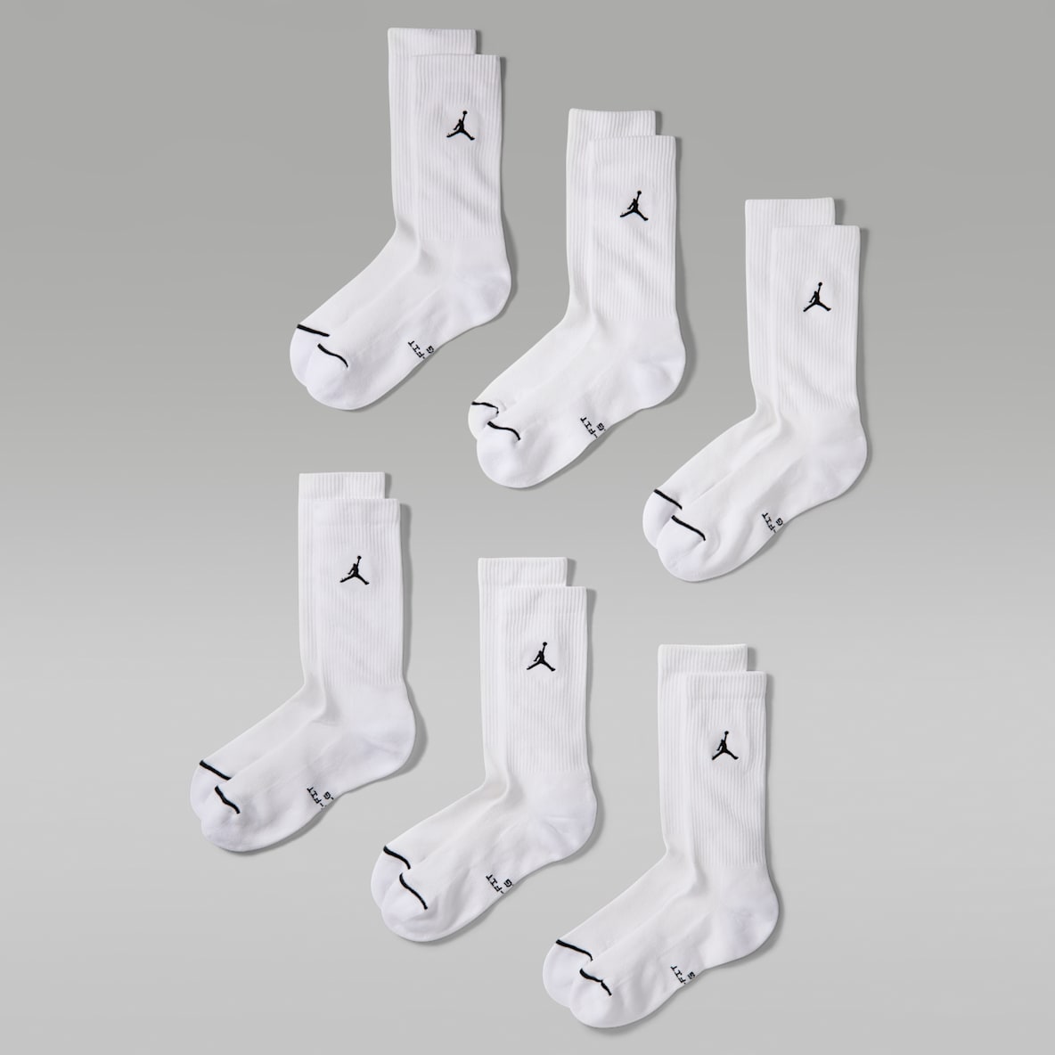 Jordan Everyday Elevated Crew Socks (6 Pairs)