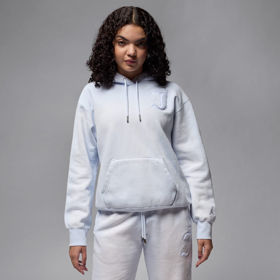 Jordan Flight Fleece Jordan Flight Fleece Sudadera sin cierre con gorro forrado de satén para mujer