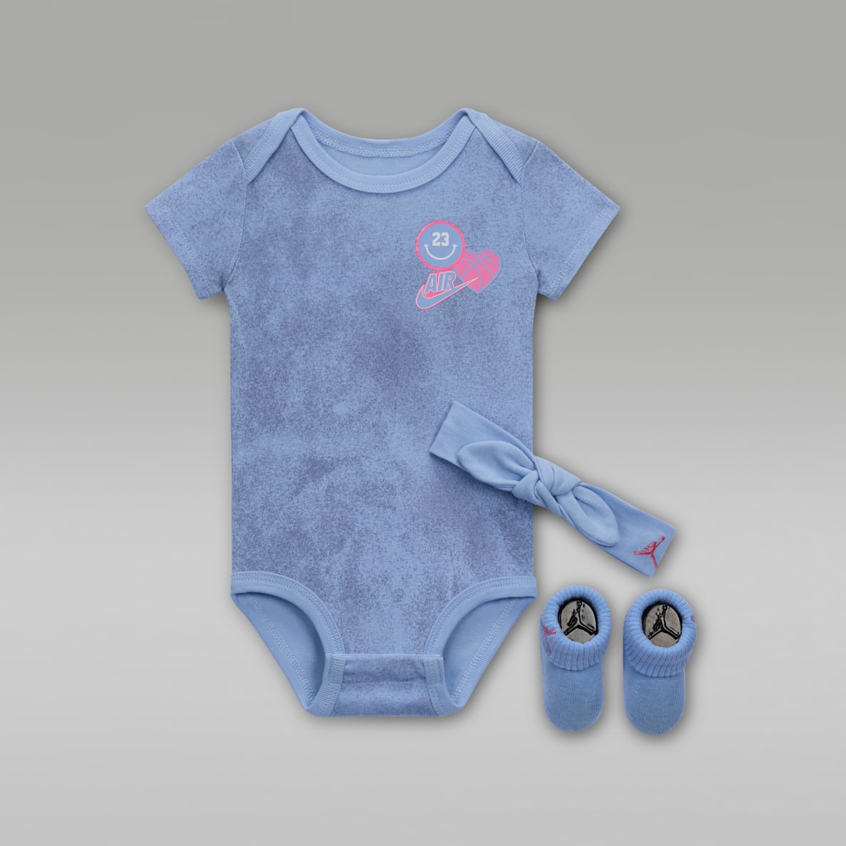 Jordan Jordan Caja de conjunto de 3 piezas Blue Jeans and Bling para bebé (de 0 a 9 meses)