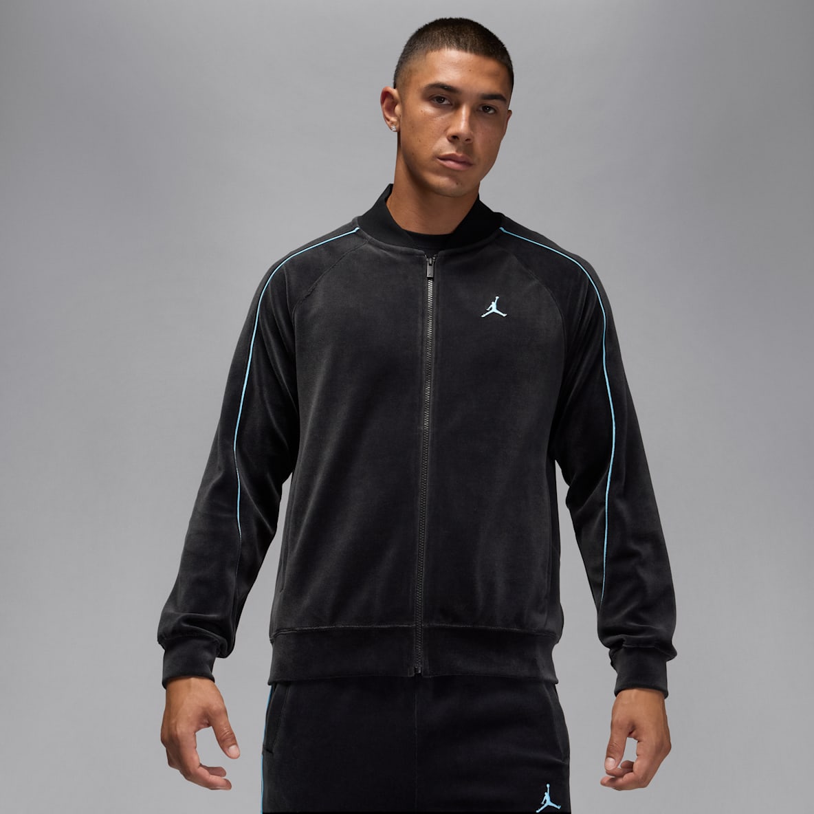 Jordan Brooklyn Jordan Brooklyn Men's Velour Track Jacket