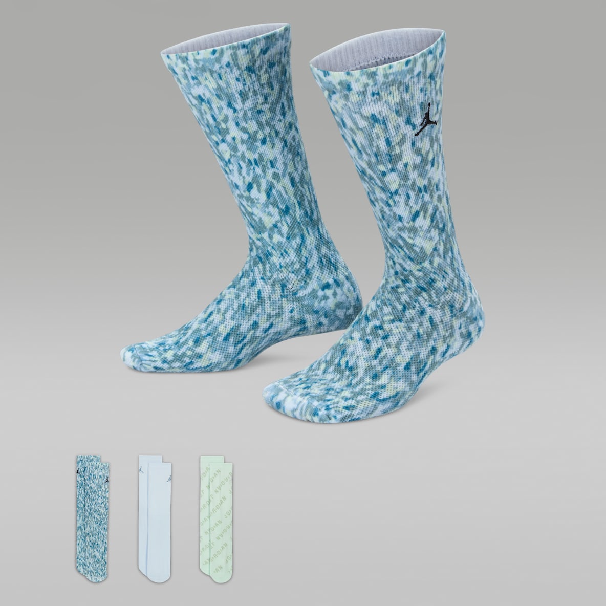 Jordan MJ Essentials Poolside Calcetines largos para niños talla grande (3 pares)