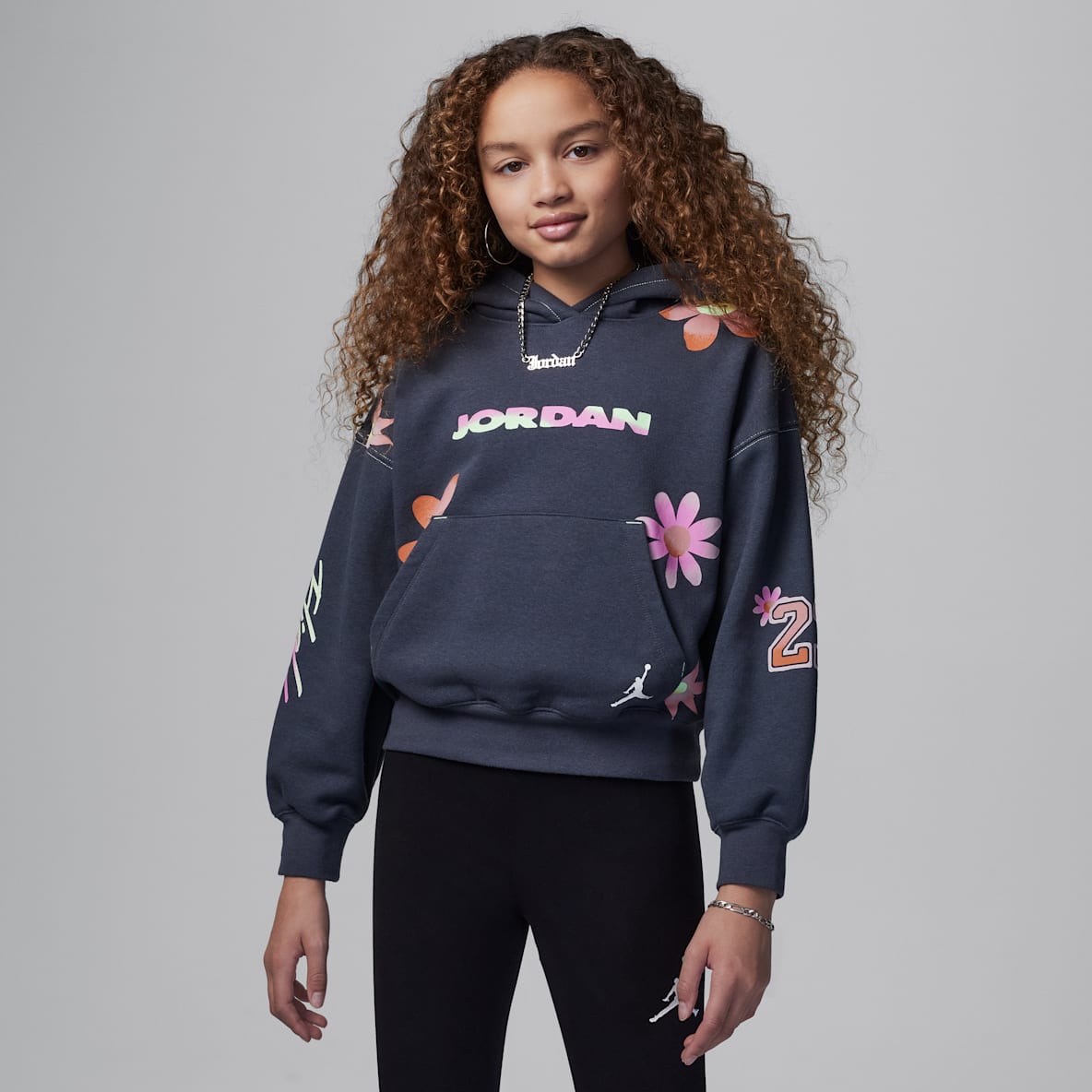 Jordan Deloris Jordan Flower Jordan Deloris Jordan Flower Hoodie voor kids