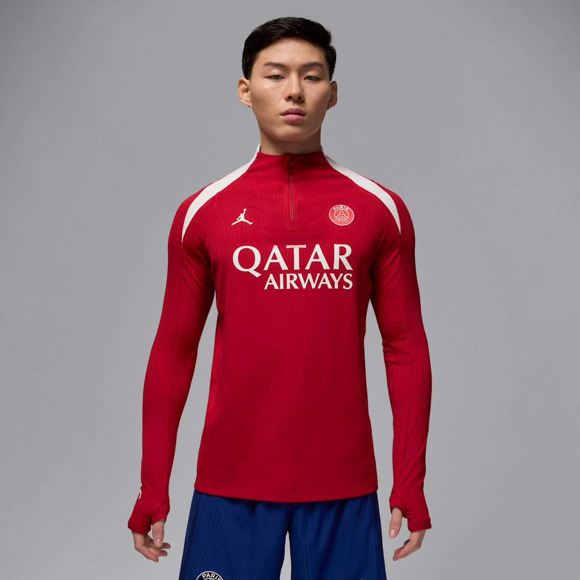 Paris Saint-Germain Strike Elite (fjerdedrakt) Paris Saint-Germain Strike Elite (fjerdedrakt) Jordan Dri-FIT ADV strikket fotballtreningsoverdel til herre