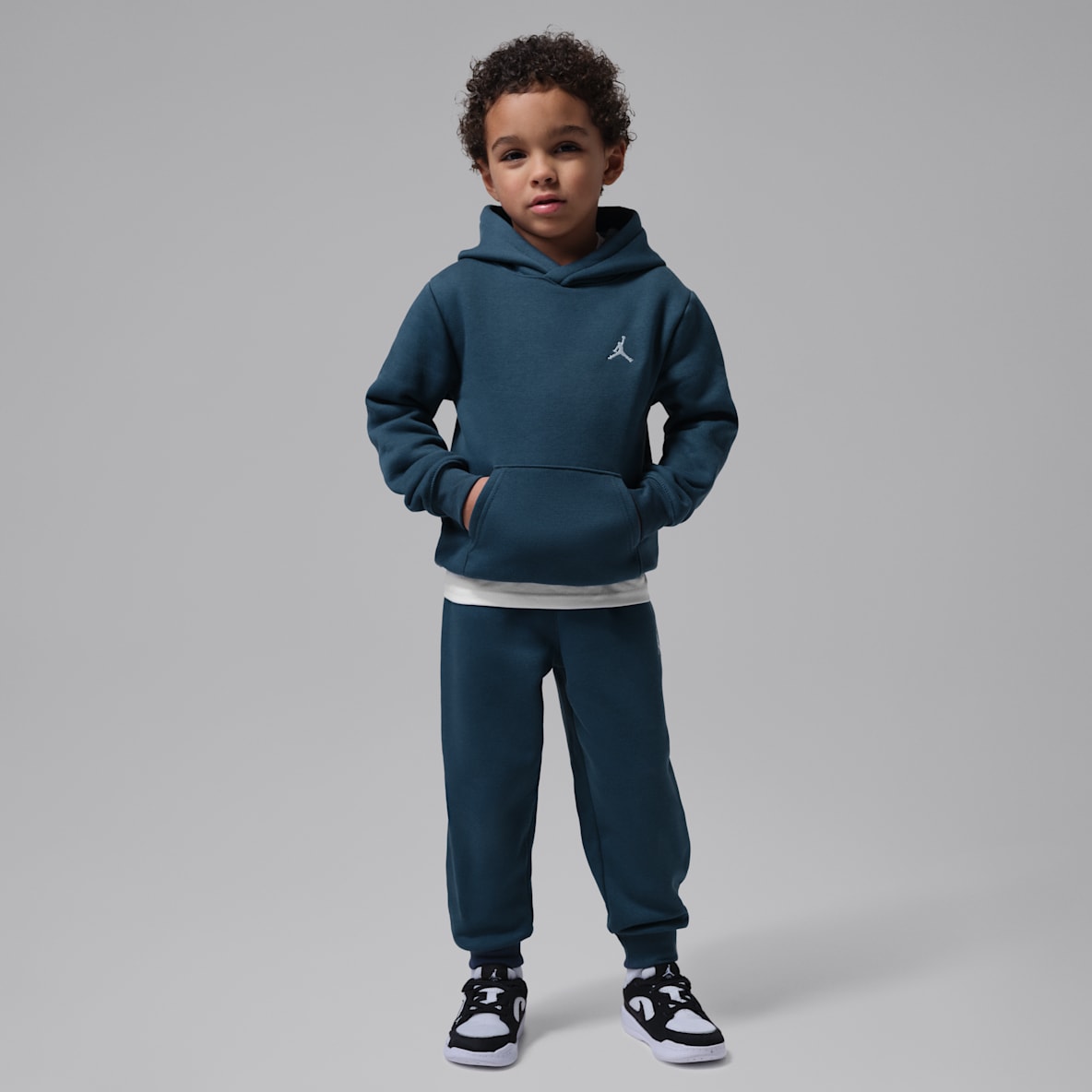 Jordan Brooklyn Fleece Tvådelat set med huvtröja för barn
