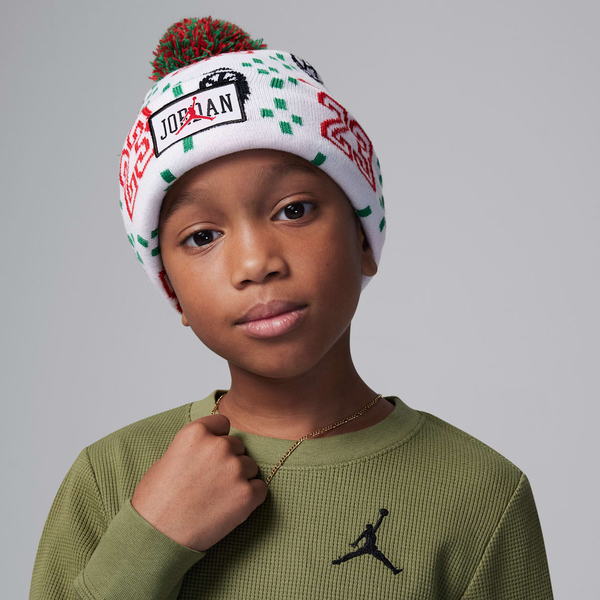 Gorro Jordan Cuffed Pom Gorro Jordan Cuffed Pom Gorra para niños talla pequeña