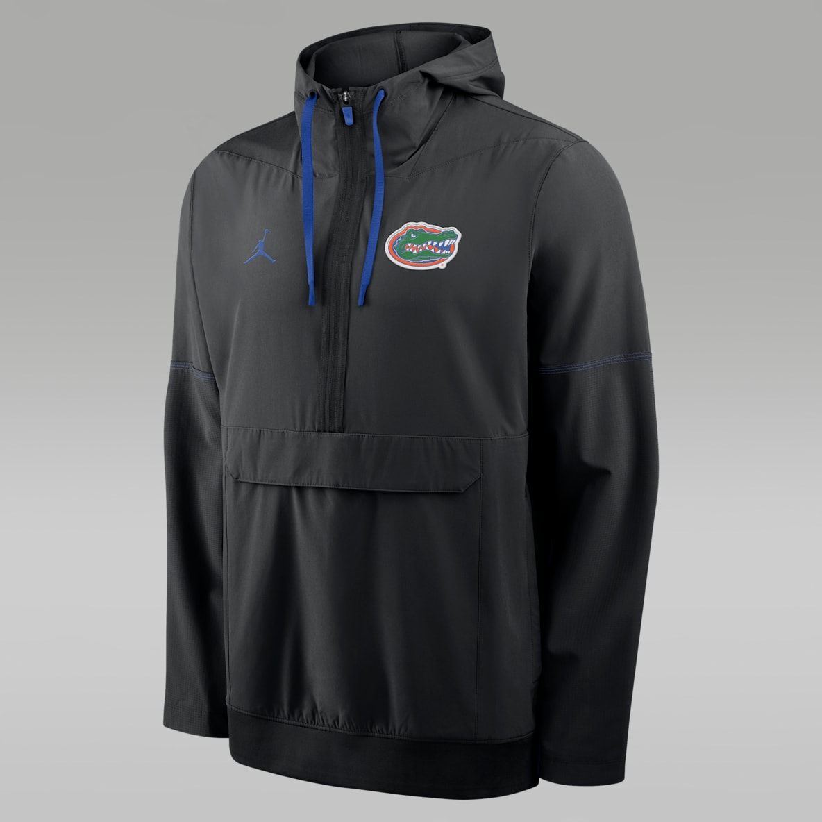 Florida Sideline Anorak Chamarra universitaria marca Jordan con gorro de medio cierre para hombre