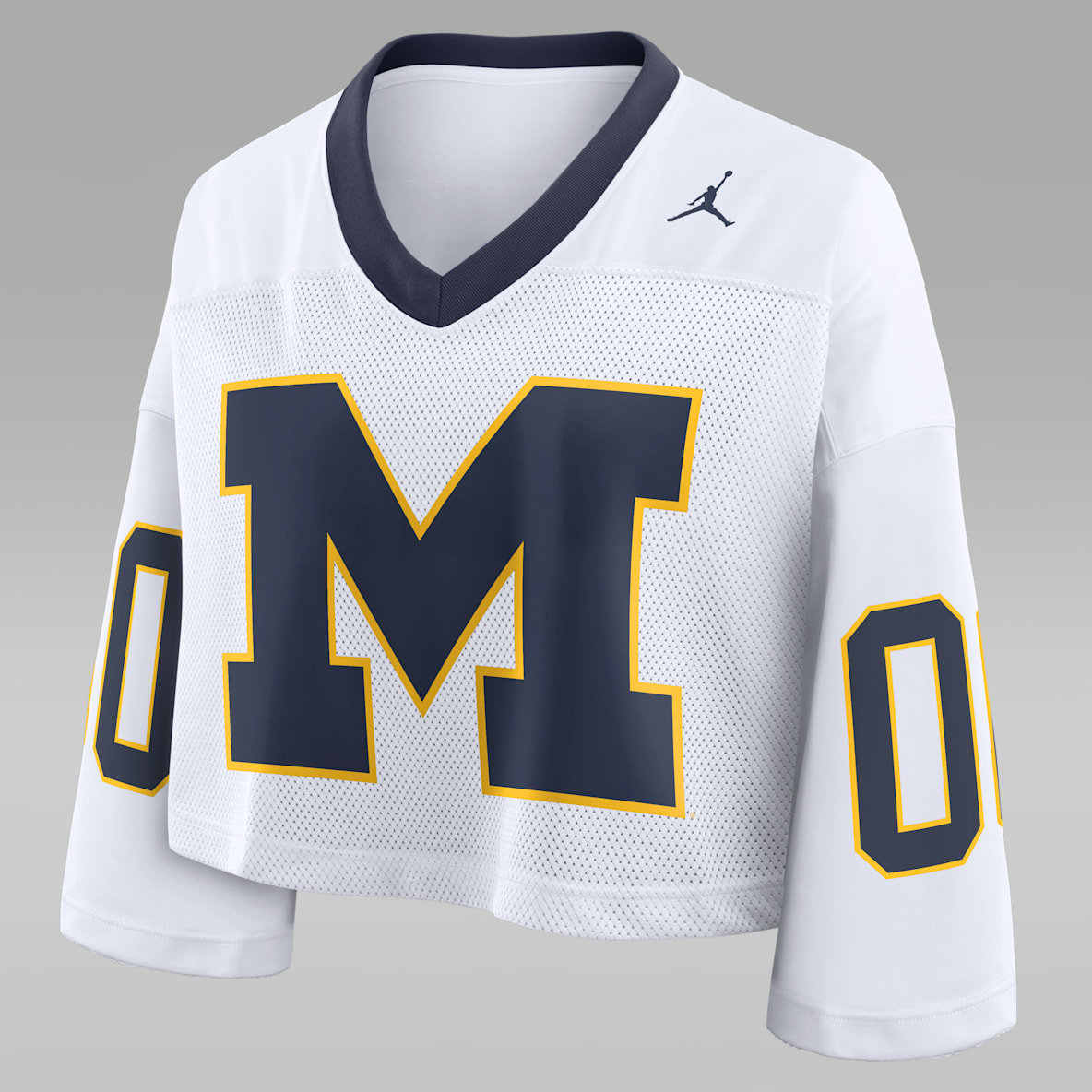 Michigan Logo Women's Jordan Brand Dri-FIT College Cropped Jersey