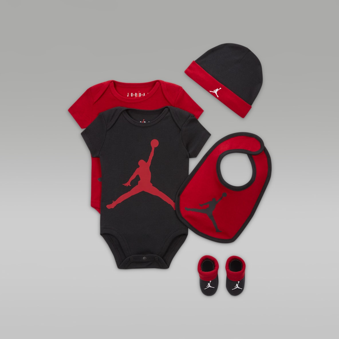 Jordan 5-Piece Core Gift Set Jordan 5-Piece Core Gift Set Baby 5-Piece Bodysuit Boxed Set