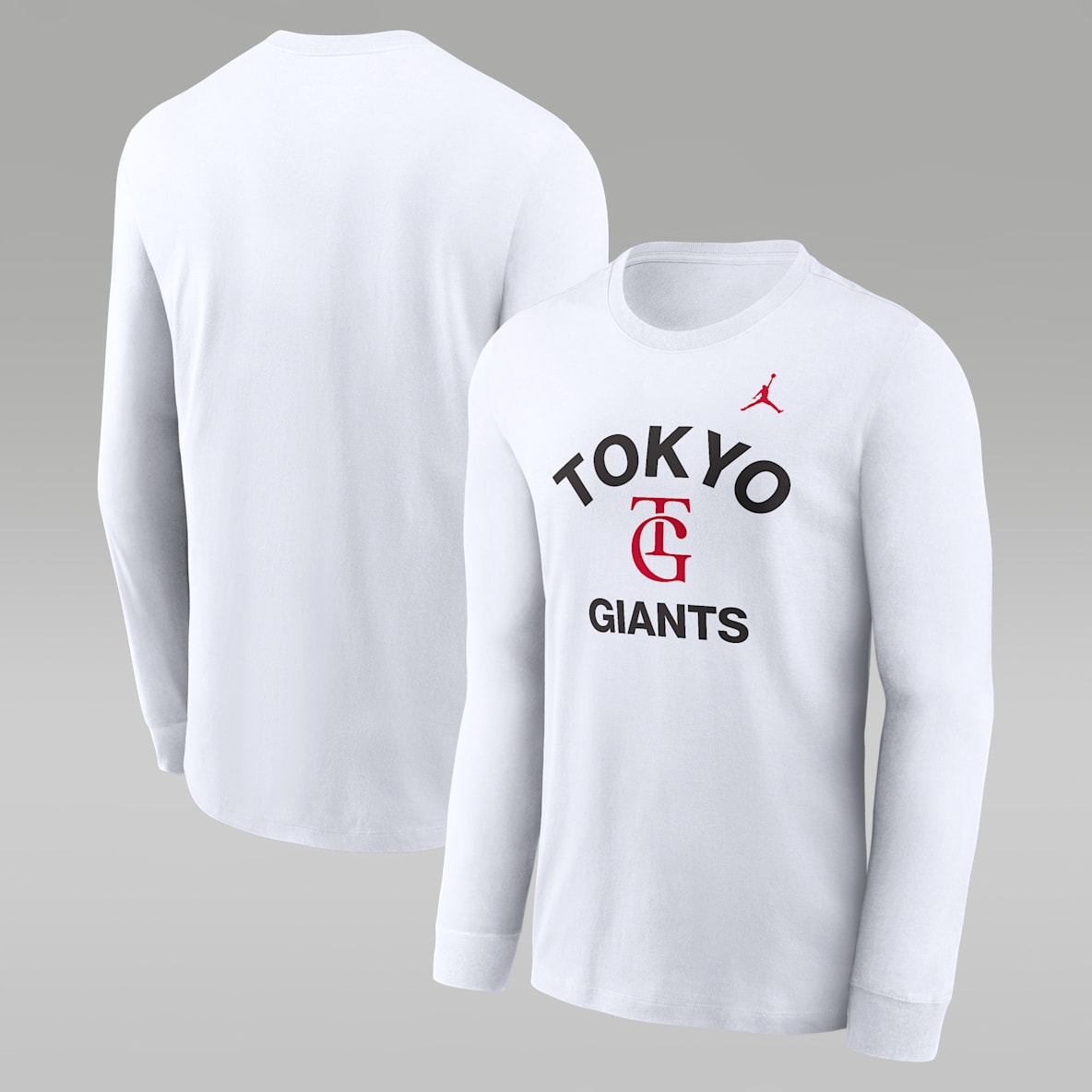 東京 読売ジャイアンツ x ジョーダン エクスクルーシブコレクション メンズ ロングスリーブ Tシャツ