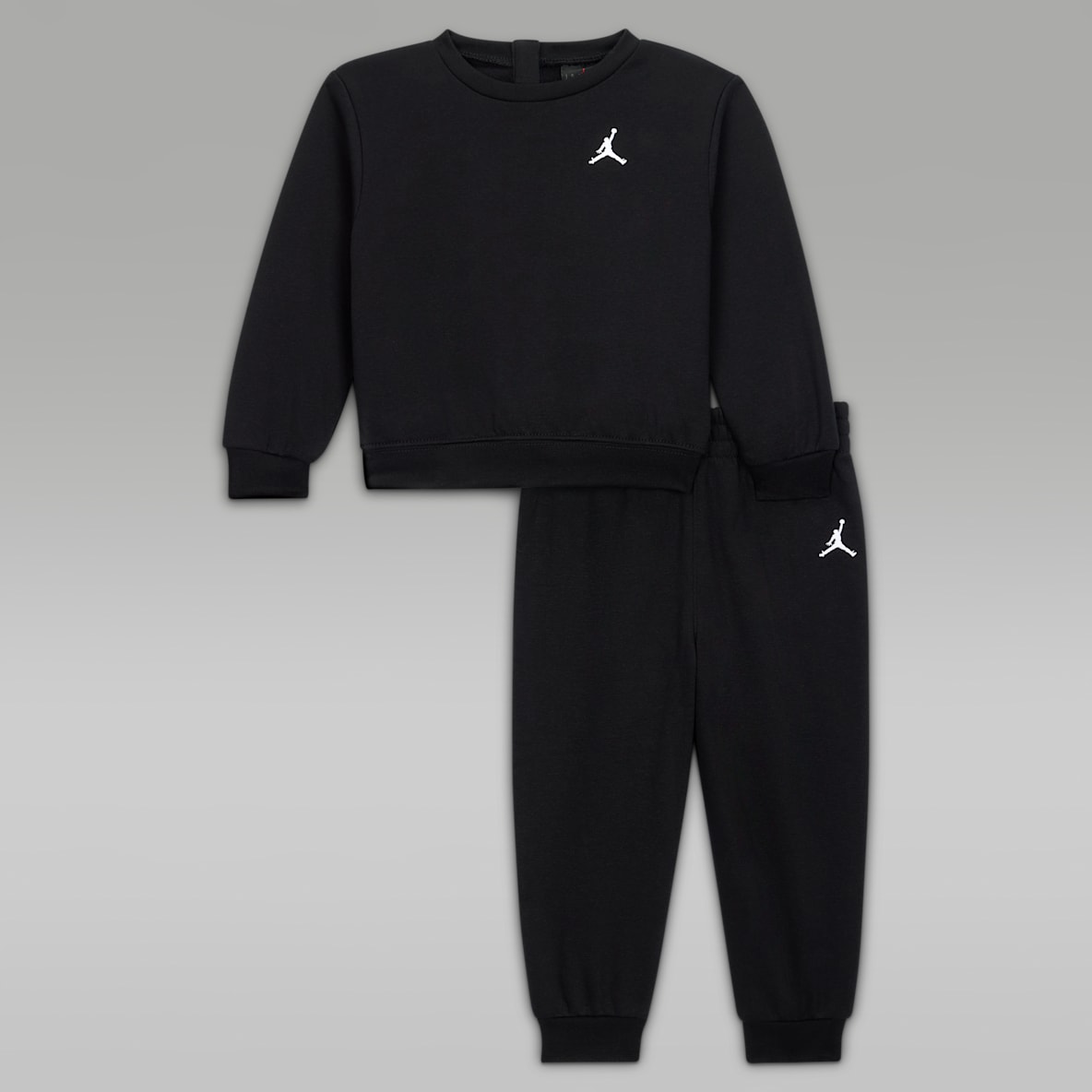 Jordan Brooklyn Fleece Conjunto de 2 peças com camisola de gola redonda para bebé (12-24 meses)