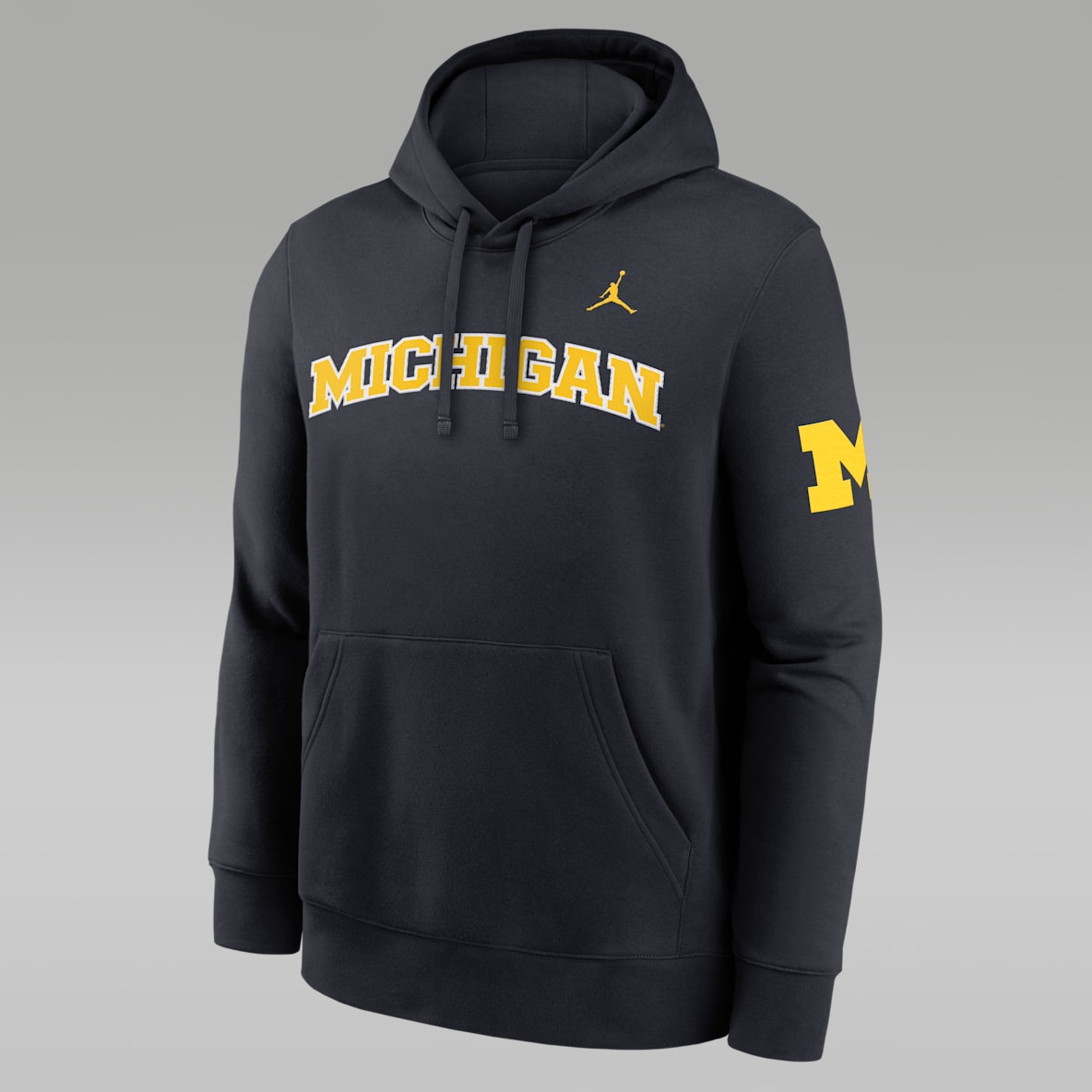 Michigan Sideline Club Sudadera con gorro sin cierre marca Jordan Nike para hombre