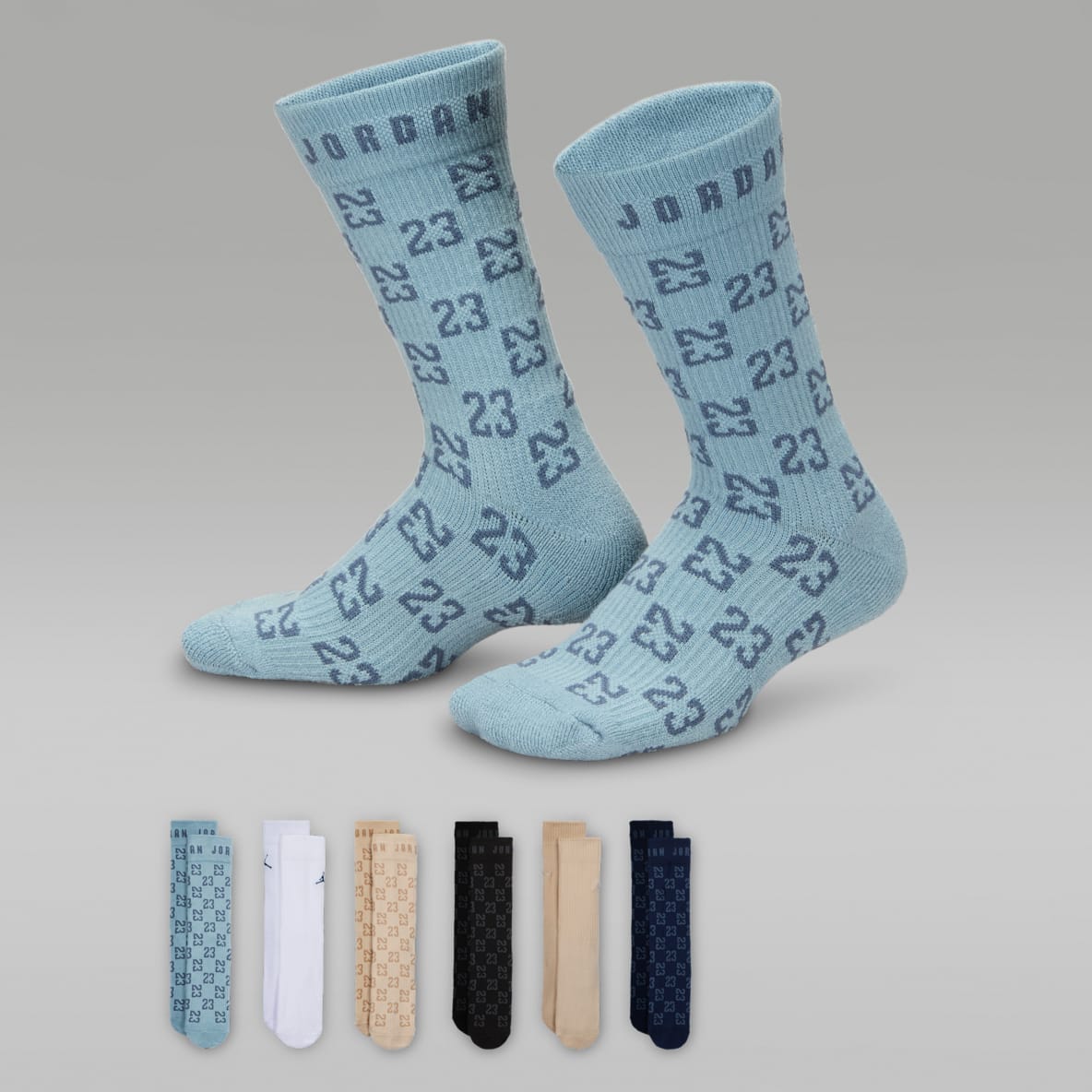 Jordan Monogram Essentials Jordan Monogram Essentials Calcetas para niños talla grande (6 pares)