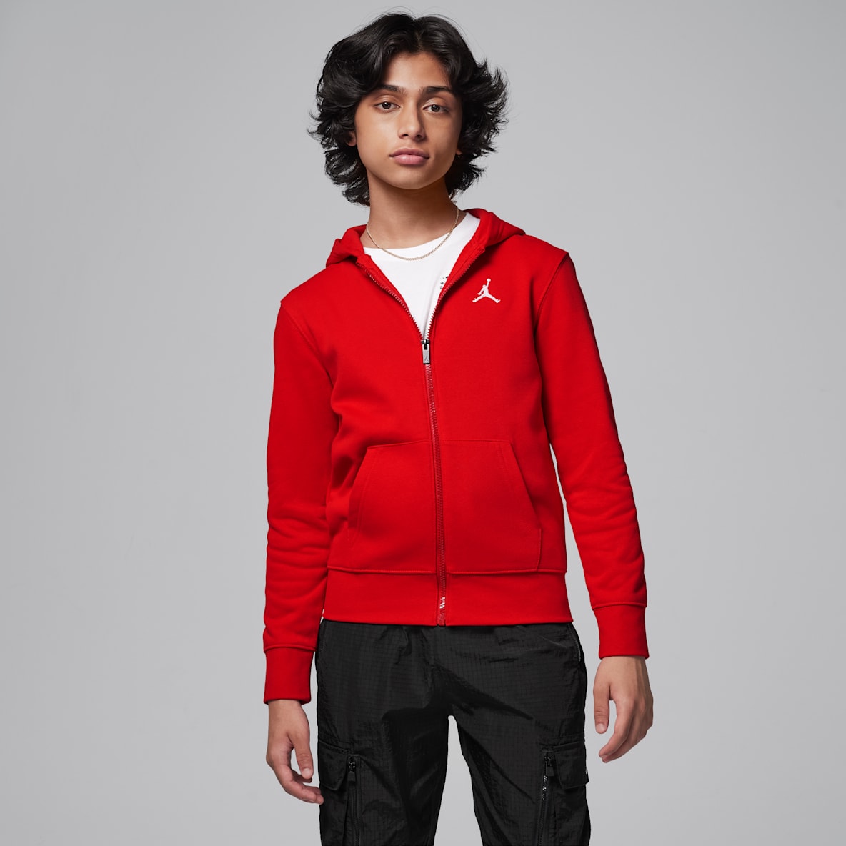 Jordan MJ Brooklyn Jordan MJ Brooklyn Big Kids' Fleece Full-Zip Hoodie