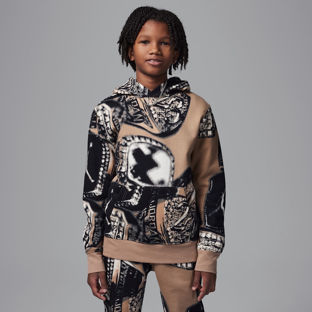 Jordan MVP Jordan MVP Big Kids' Fleece Printed Pullover Hoodie