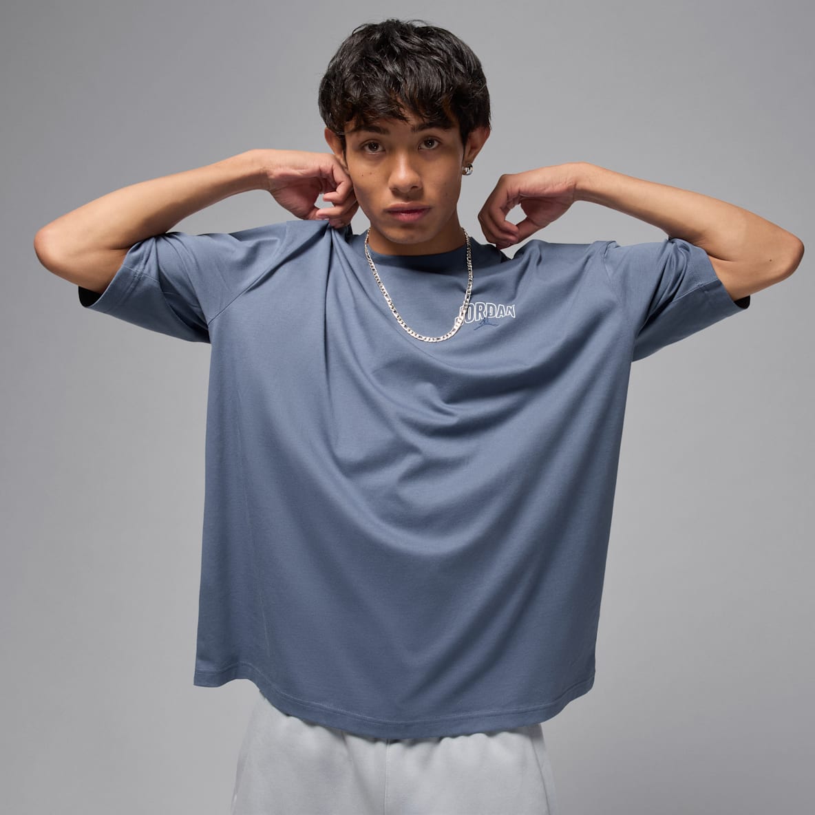 Jordan Brooklyn Jordan Brooklyn Oversized-Kurzarm-T-Shirt für Herren