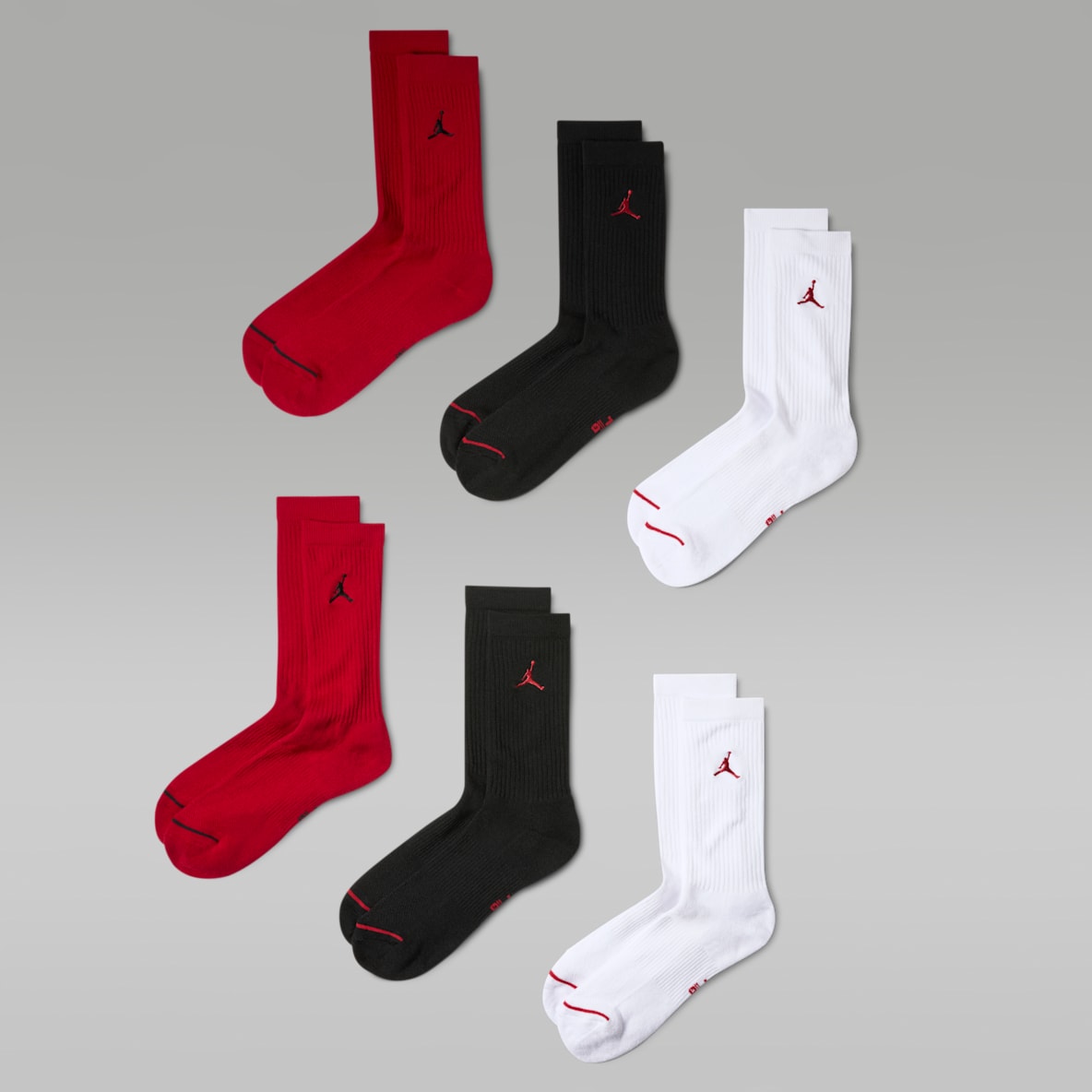 Jordan Everyday Gepolsterte Crew-Socken (6 Paar)