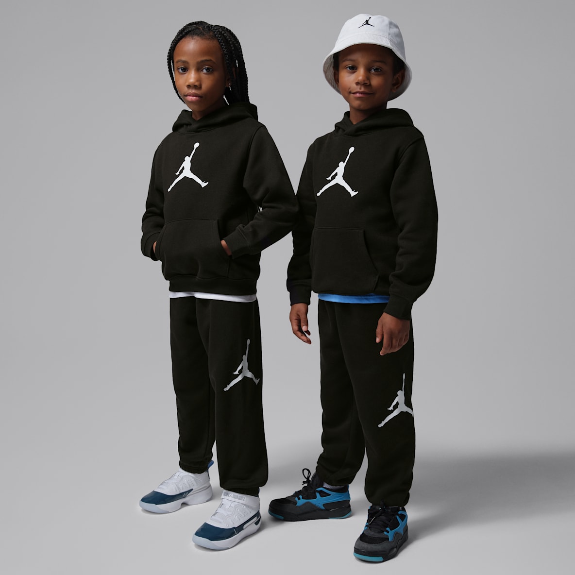 Jordan Jumbo Jumpman kapucnis polárpulóverekből álló kétrészes szett kisgyerekeknek