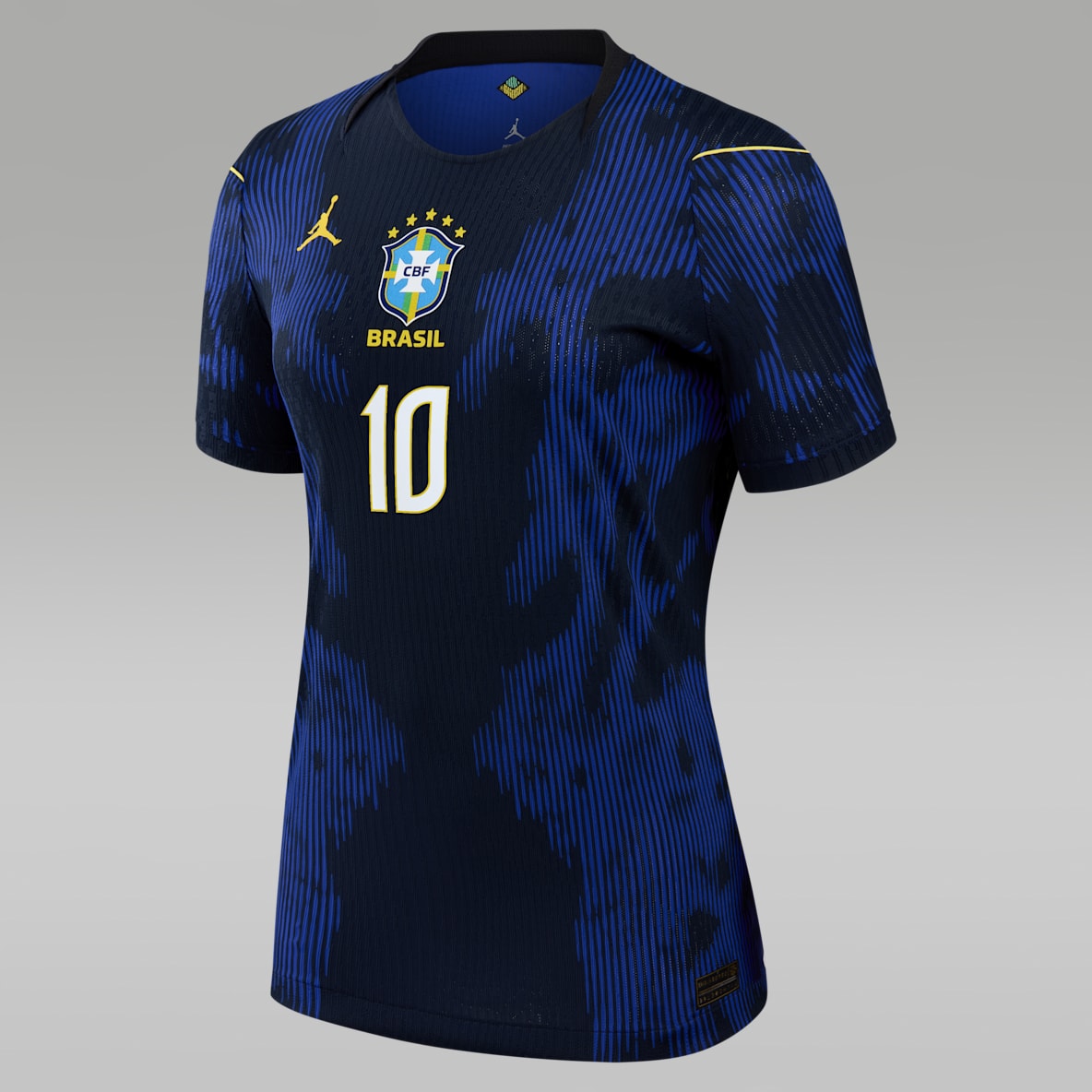 Neymar Jr. Brazil 2026 Match Away Women's Jordan Aero-FIT Soccer Authentic Jersey