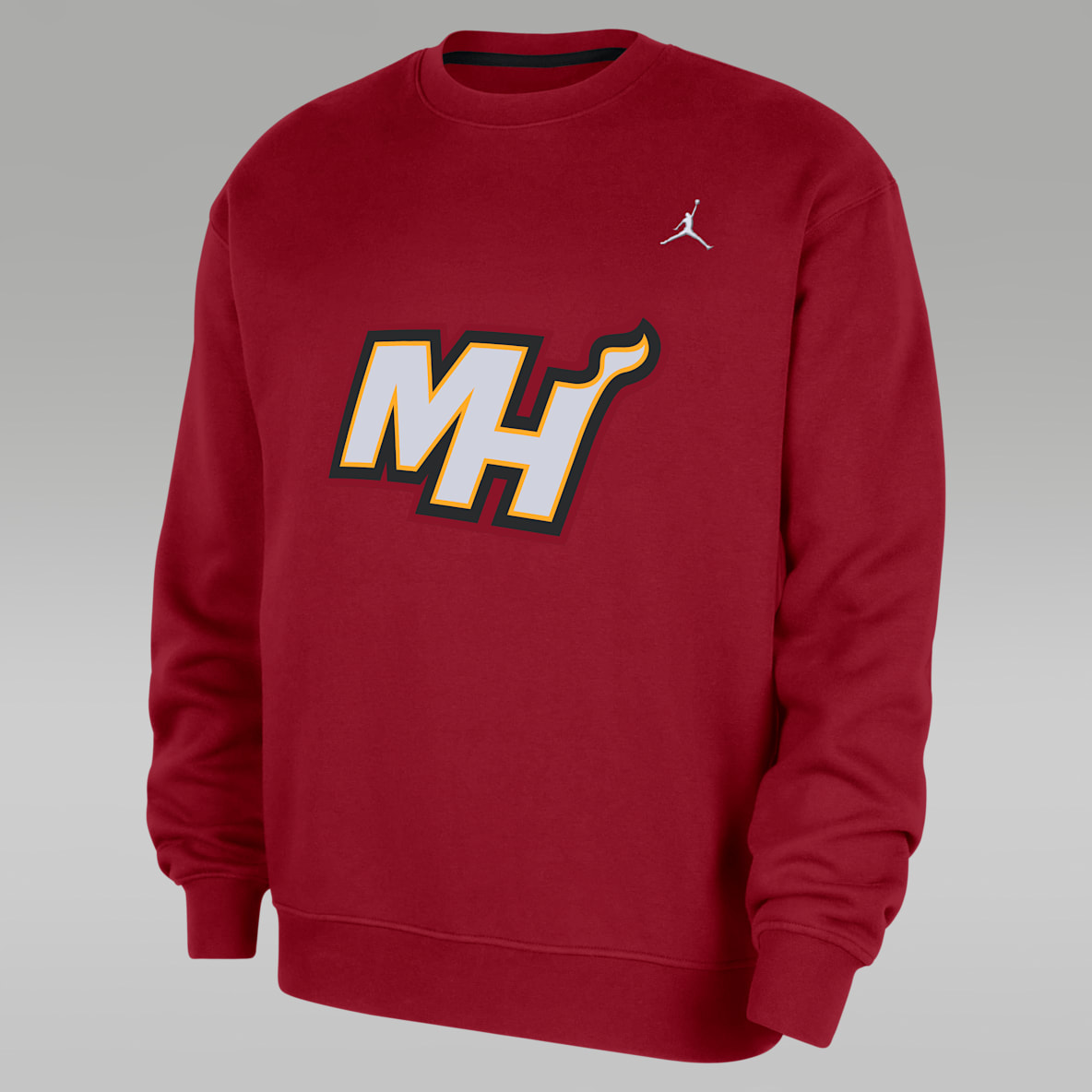 Miami Heat Statement Essentials Miami Heat Statement Essentials Men's Jordan NBA Fleece Crew-Neck Sweatshirt