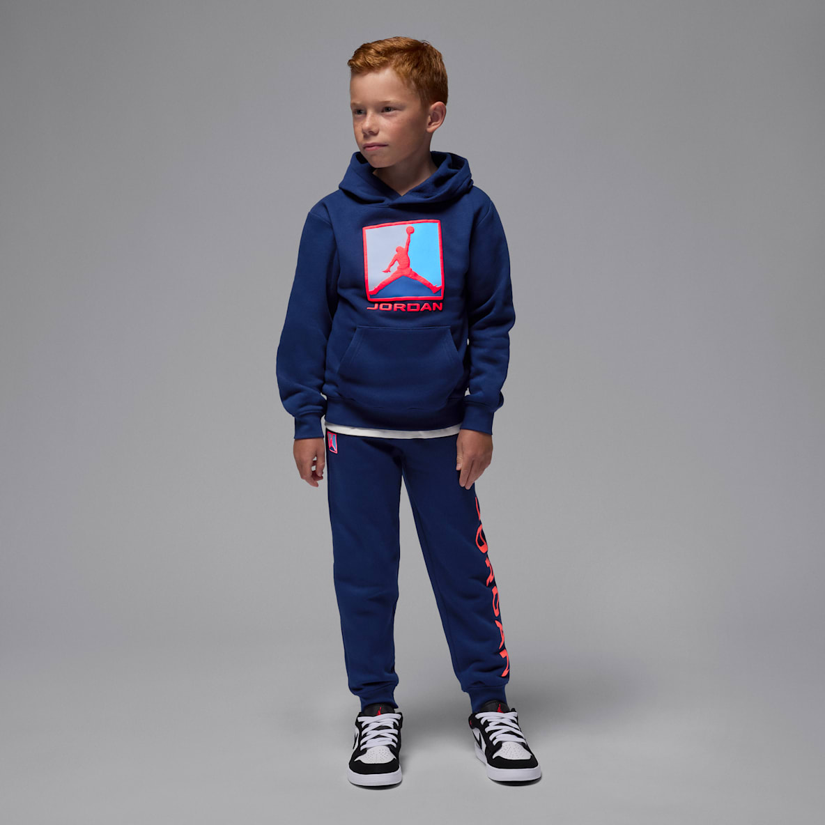 Jordan Essentials Baseline Tweedelige hoodieset van fleece voor kleuters