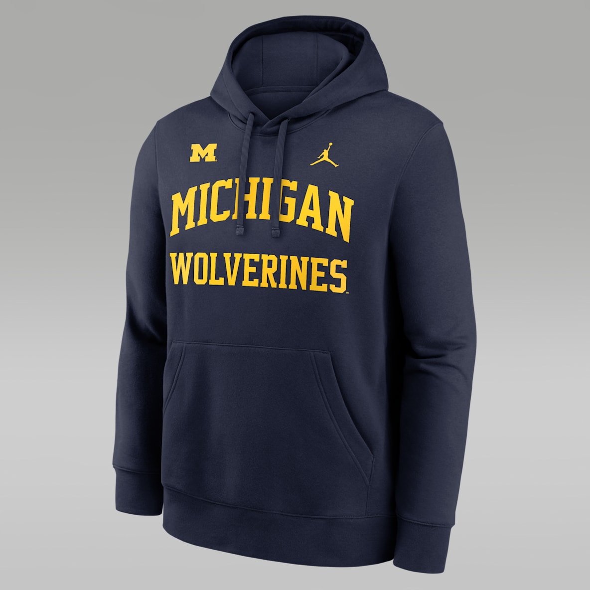 Michigan Primetime Arched Club Sudadera con gorro sin cierre universitaria Nike para hombre