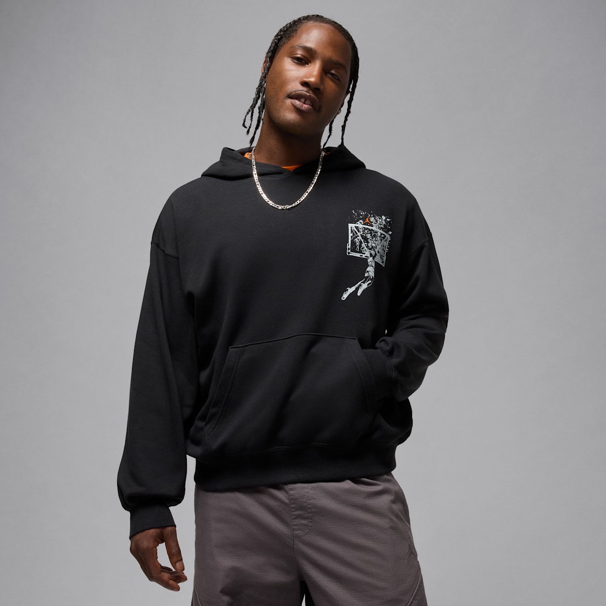 Jordan Brooklyn Jordan Brooklyn Sweat à capuche oversize pour homme