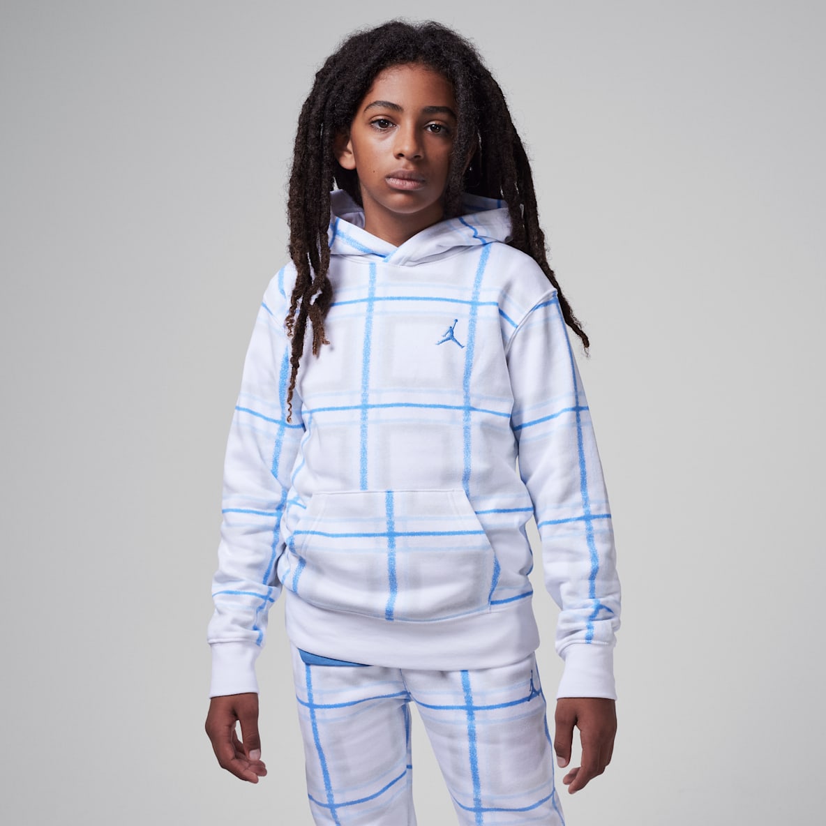 Jordan Brooklyn Essentials Jordan Brooklyn Essentials Big Kids' Holiday Fleece Pullover Hoodie