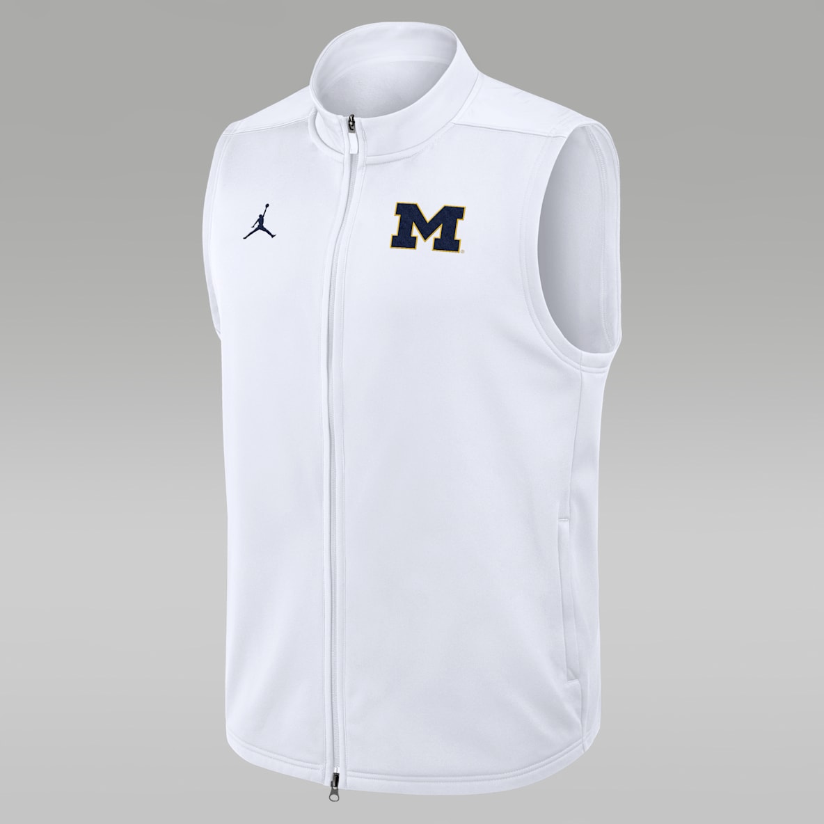 Michigan Primetime Victory Men's Jordan Brand Therma-FIT College Full-Zip Vest