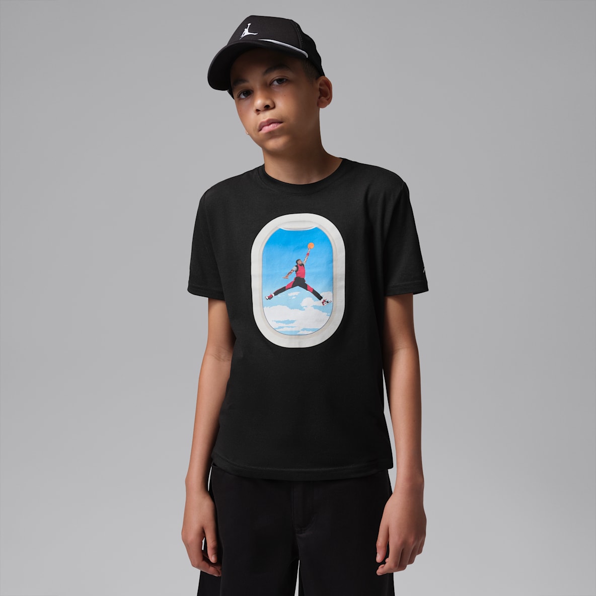 Air Jordan Big Kids' Plane Window T-Shirt