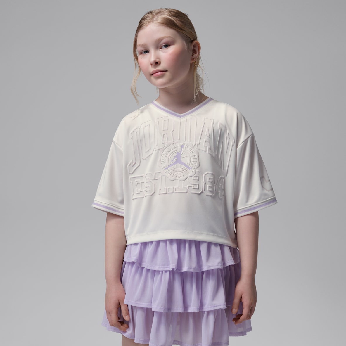 Jordan Secret Diary Jersey cropped para niños talla grande