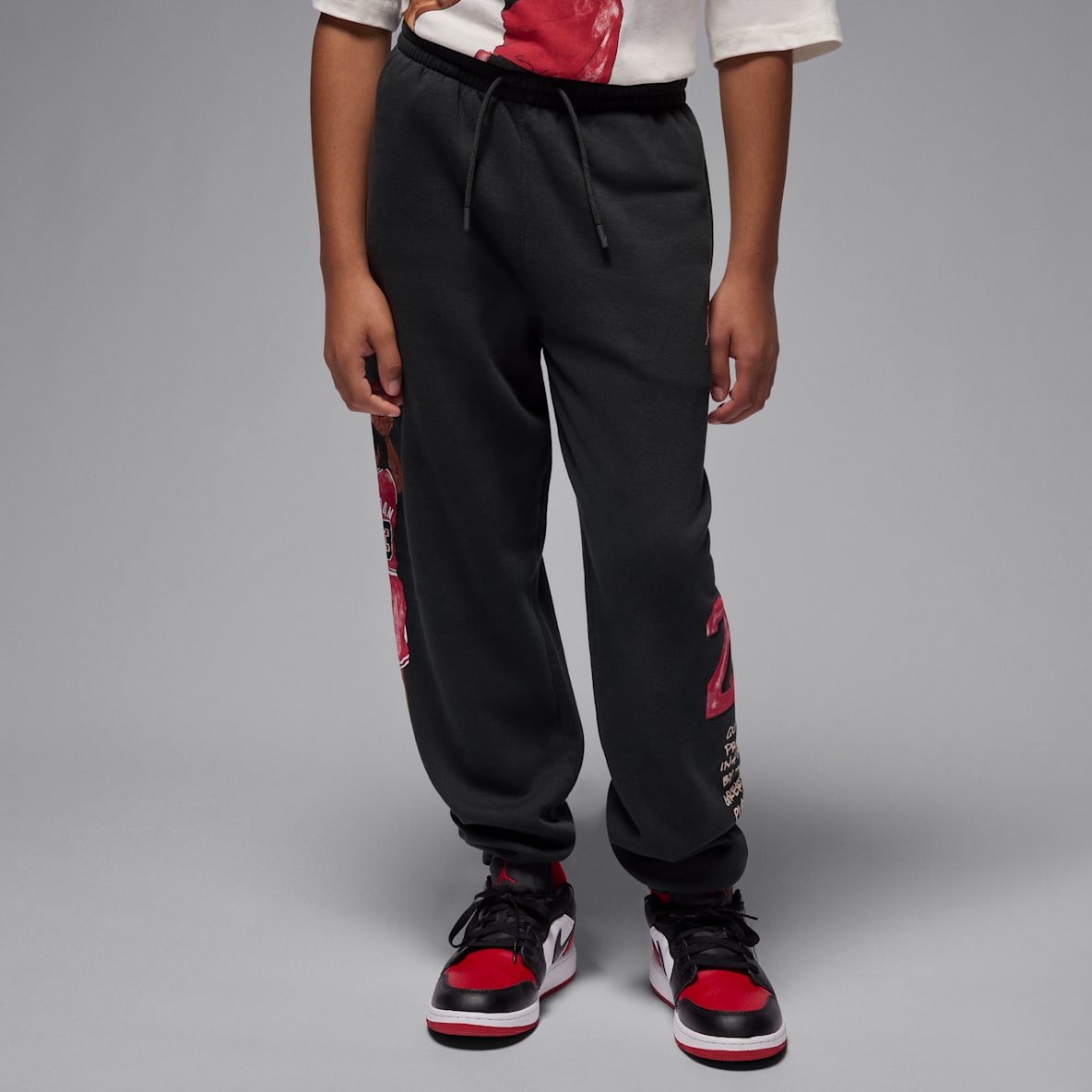 Jordan Jordan Pants de tejido Fleece Sketch para niños talla grande