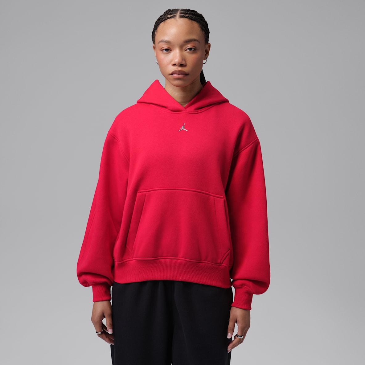 Jordan Brooklyn Sudadera con gorro sin cierre para mujer