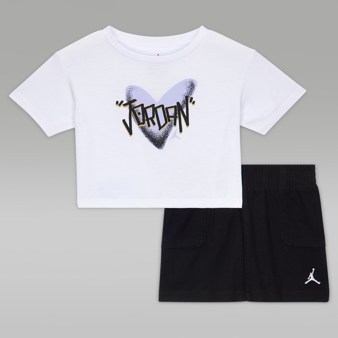 Jordan Baby I Heart Jordan 2-Piece Skirt Set