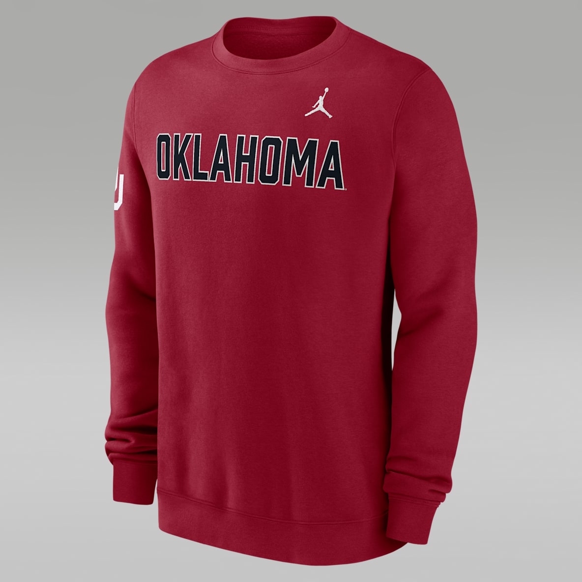 Oklahoma Sideline Club Men's Jordan Brand College Pullover Crew