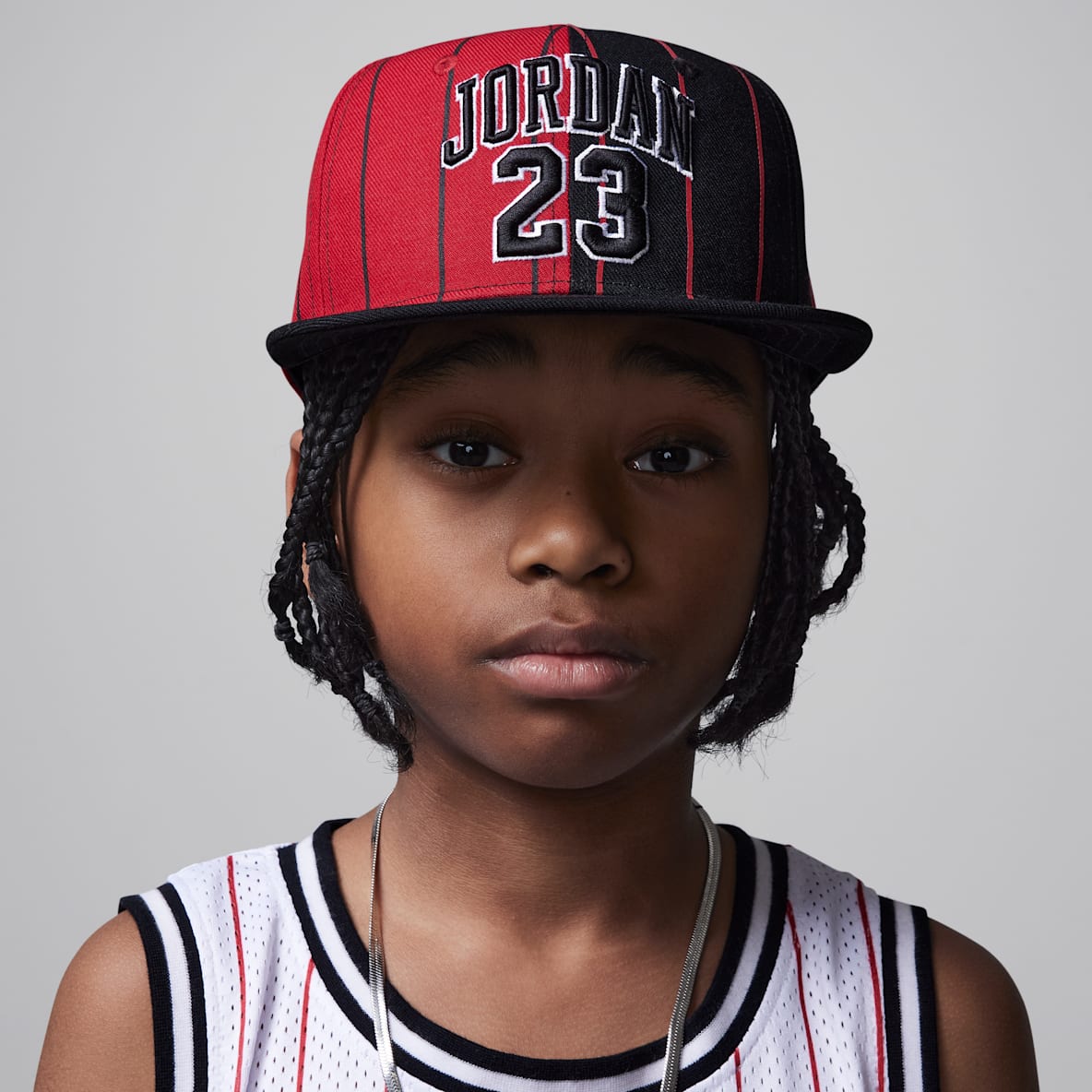 Jordan Jordan Gorra con visera plana Jersey para niños talla grande