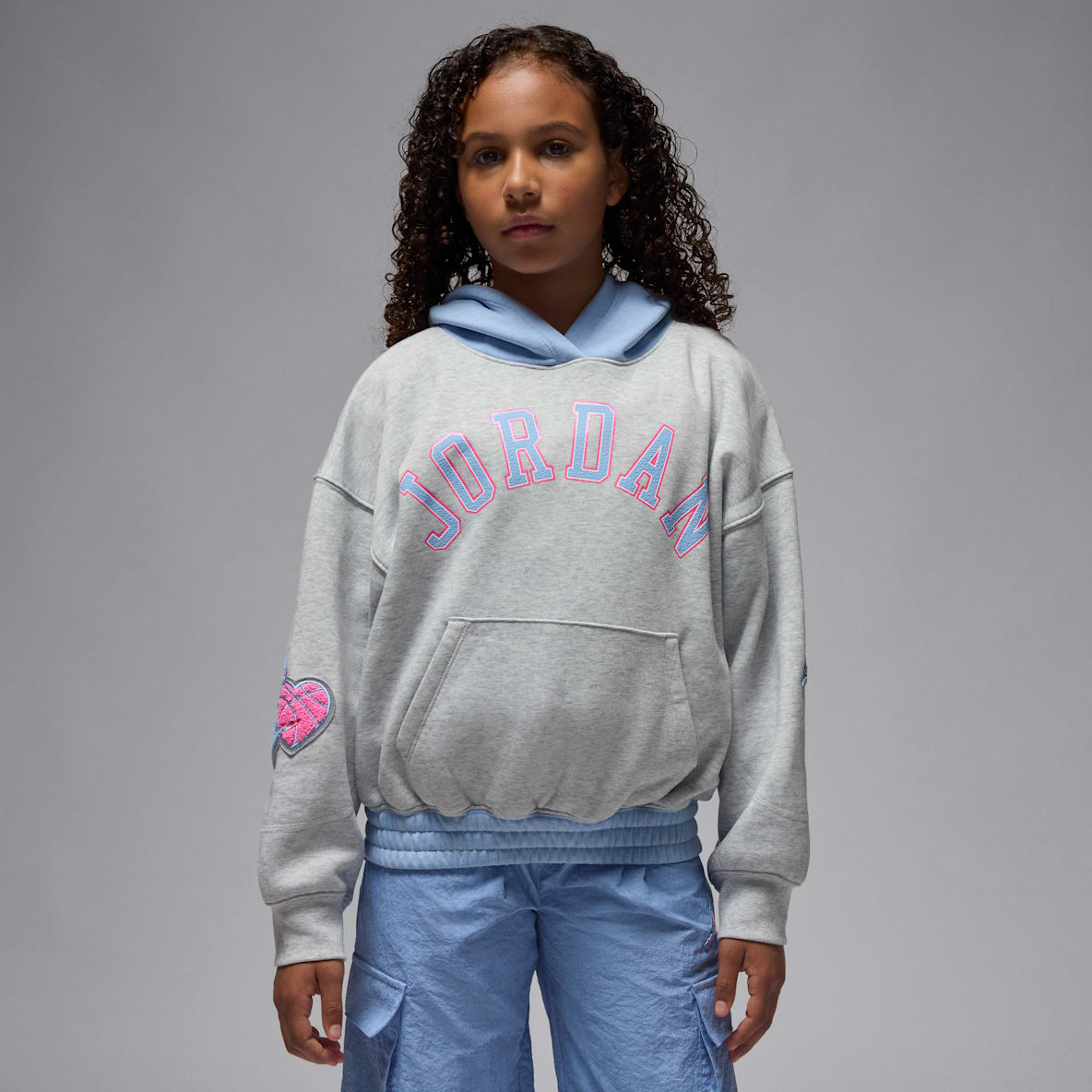 Jordan Blue Jeans and Bling Jordan Blue Jeans and Bling Big Kids' Pullover Hoodie
