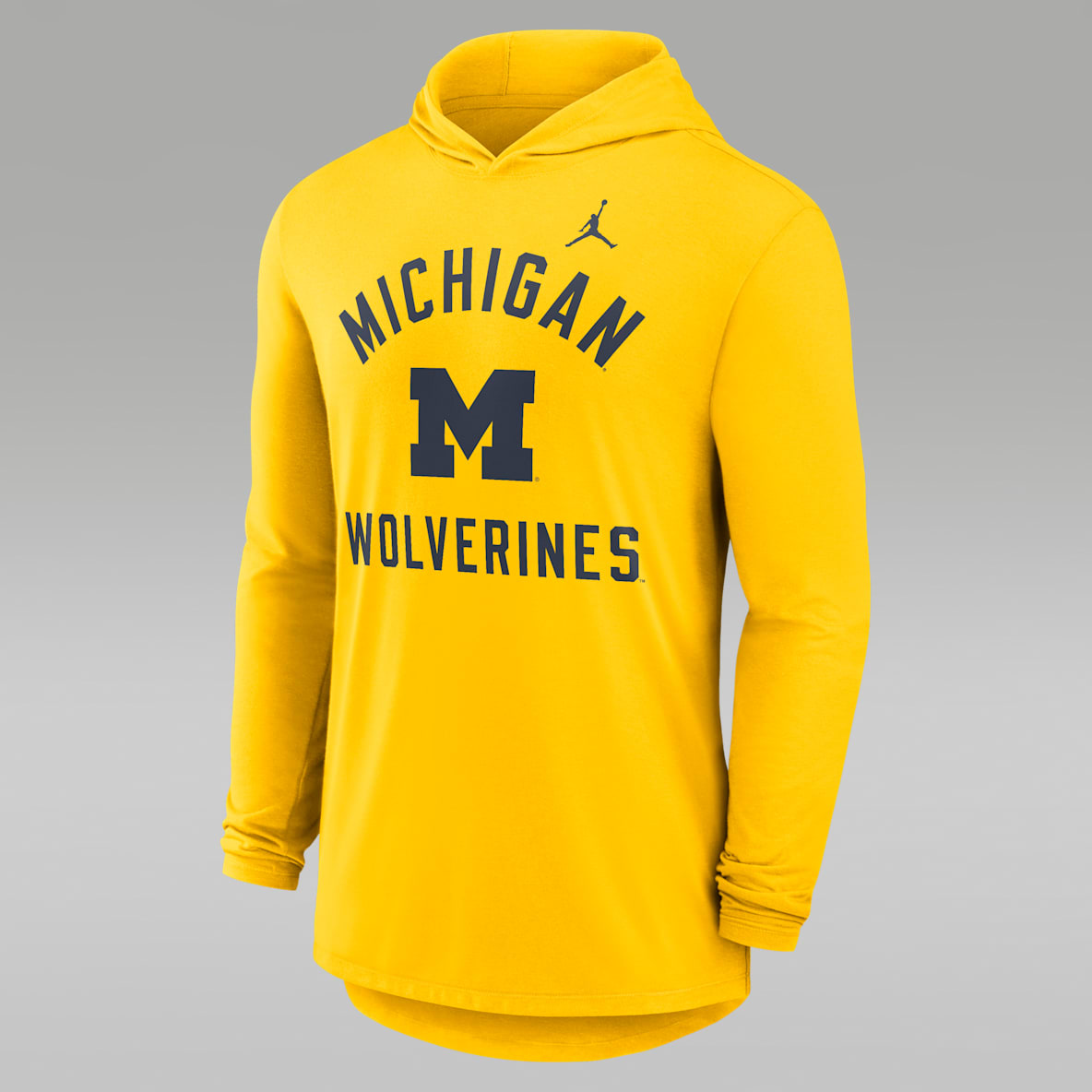 Michigan Campus Arch Michigan Campus Arch Men's Jordan Brand Dri-FIT College Long-Sleeve Hooded T-Shirt