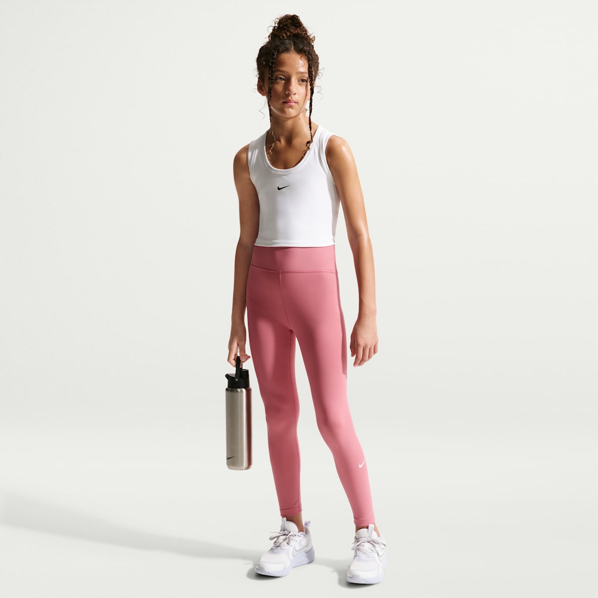 Nike One Leggings Dri-FIT de tiro alto para niña talla grande