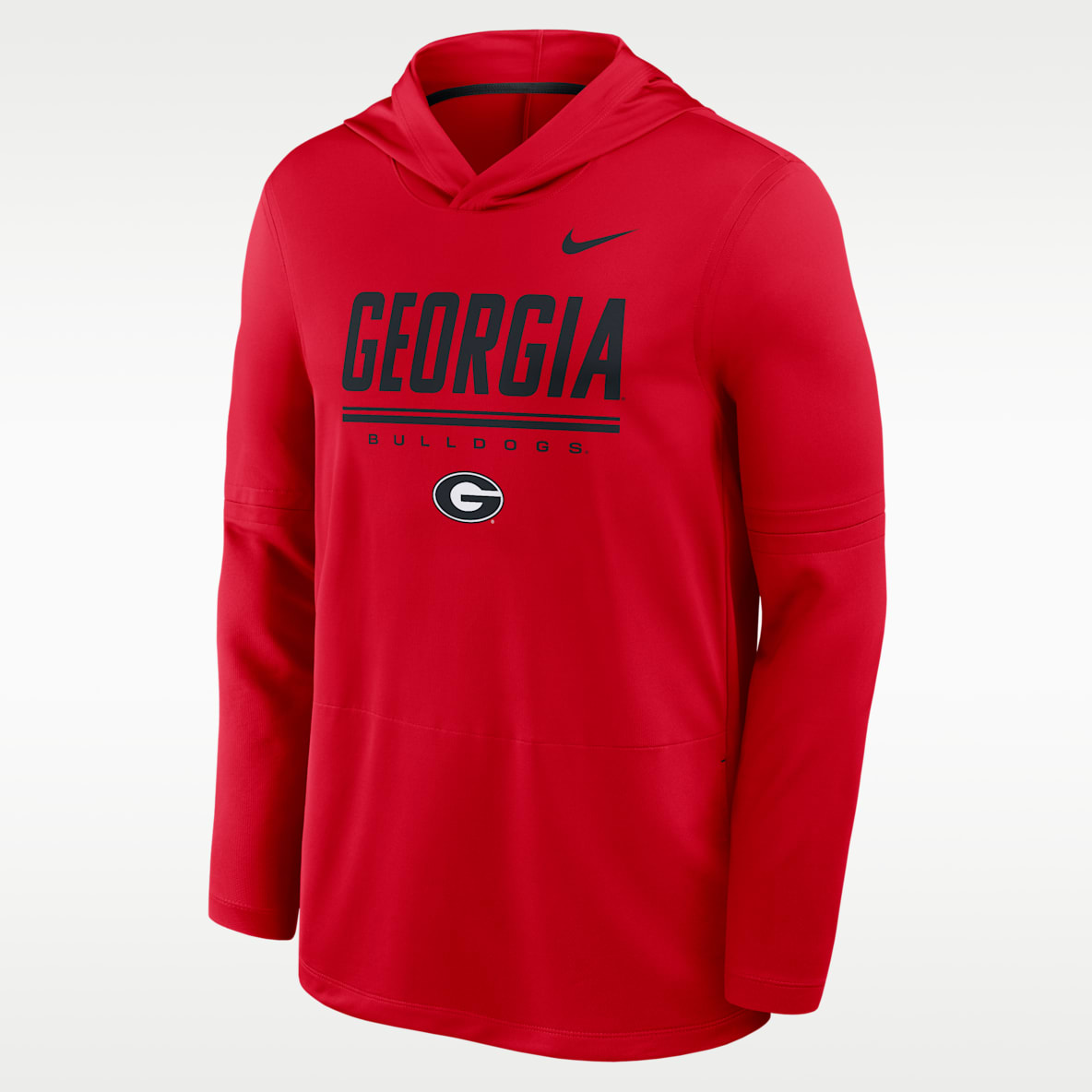 Georgia Sideline Men's Nike Dri-FIT College Long-Sleeve Hooded Top